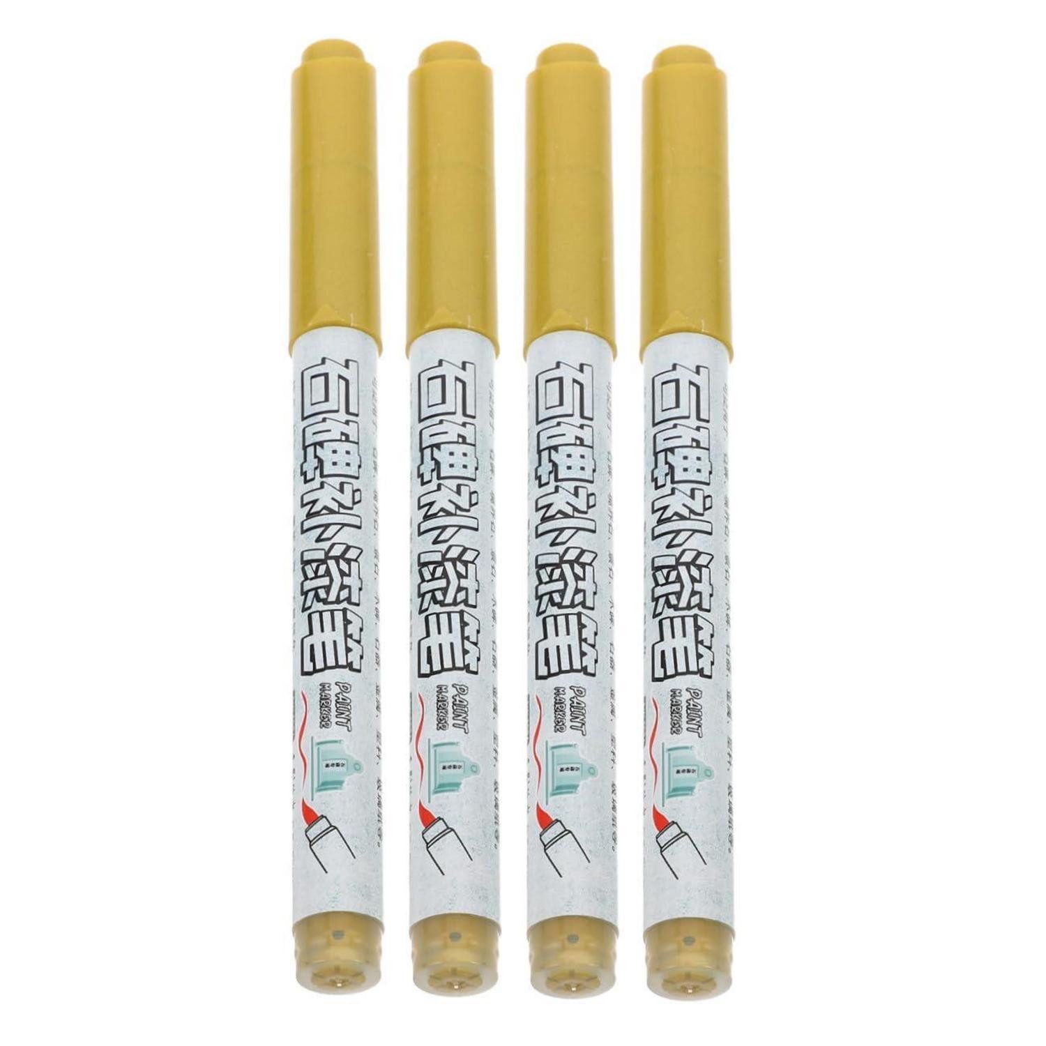 LuxusKollektion Lackmarker Grabstein Lackstift Set Gold 4er Pack