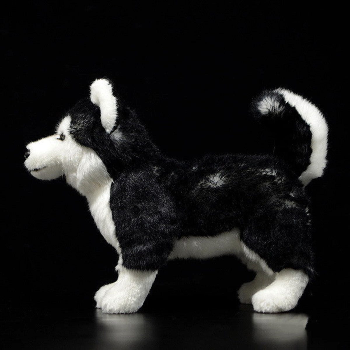 Tinisu Plüschfigur Husky Kuscheltier 28 cm – Realistisches Plüschtier Hund Stofftier