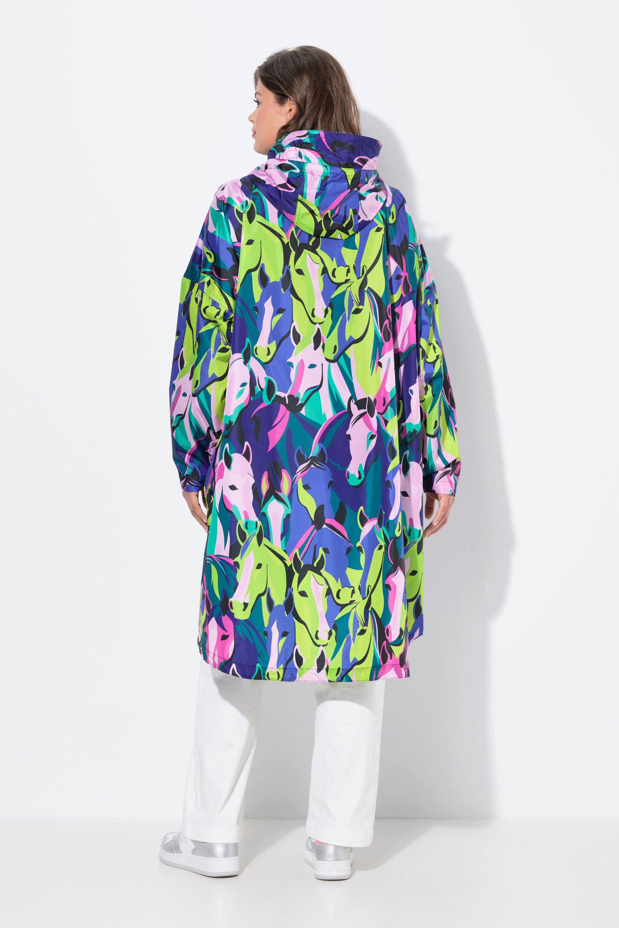 Laurasøn Funktionsjacke Funktions-Regencape Unisex Print Kapuze