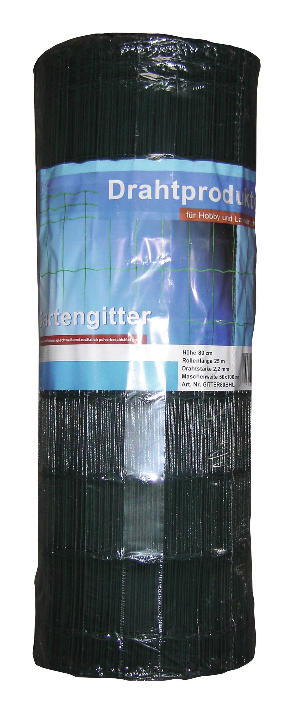 Hanseatischer Drahthandel Schweißgitter, Punktgeschweißte Gitter 12,7 x 12,7 x 0,9 x 1000 mm grün