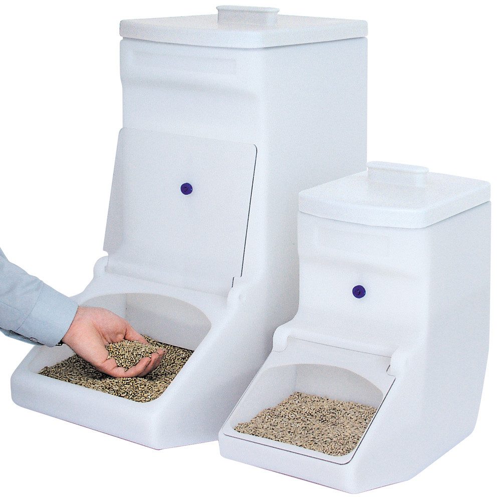 BRB-Lagertechnik Müslispender Zutatenspender, 24 Liter, LxBxH 475x205x470 mm, weiß, Polyethylen-Kunststoff