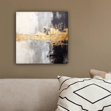 OneMillionCanvasses® Leinwandbild Gold - Luxus - Acryl - Kunst, (1 St), Leinwand Bilder für Wohnzimmer Schlafzimmer, 20x20 cm