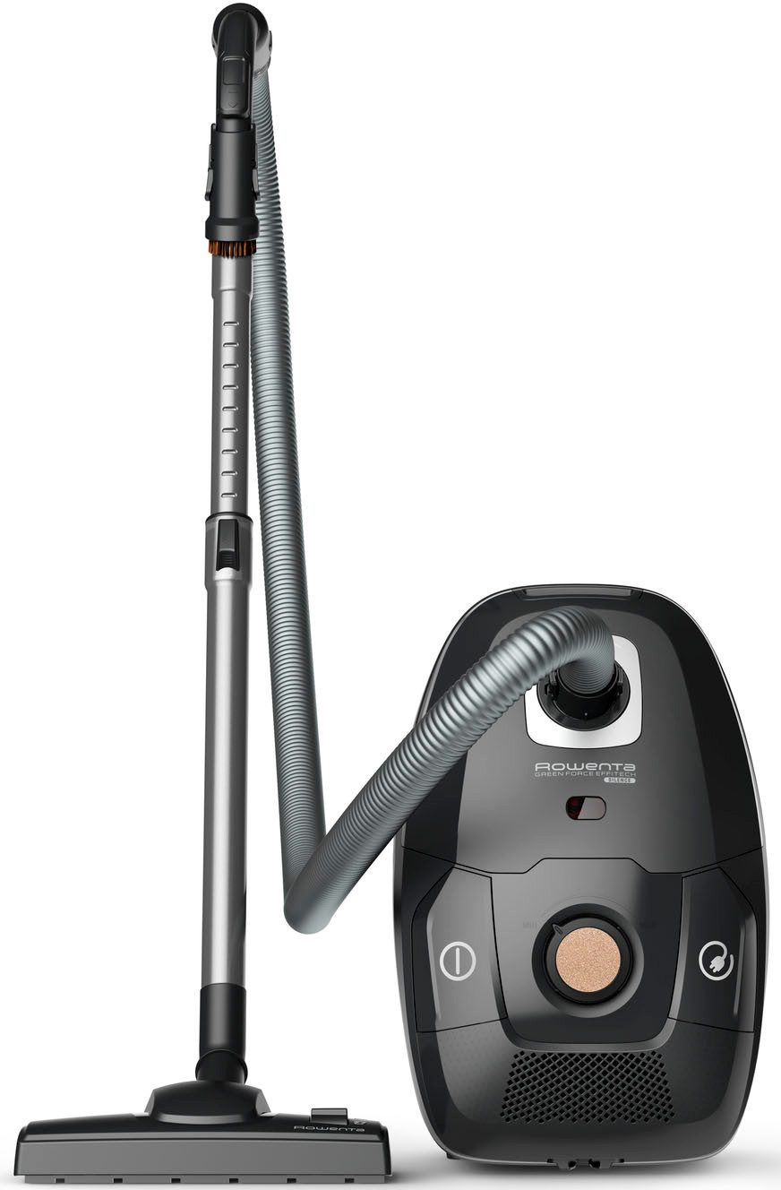 Rowenta Bodenstaubsauger Green Force Effitech, Staubsauger mit Beutel, großer Aktionsradius, 400 W, mit Beutel, Aus recyceltem Kunststoff, starke Saugleistung, RO6189