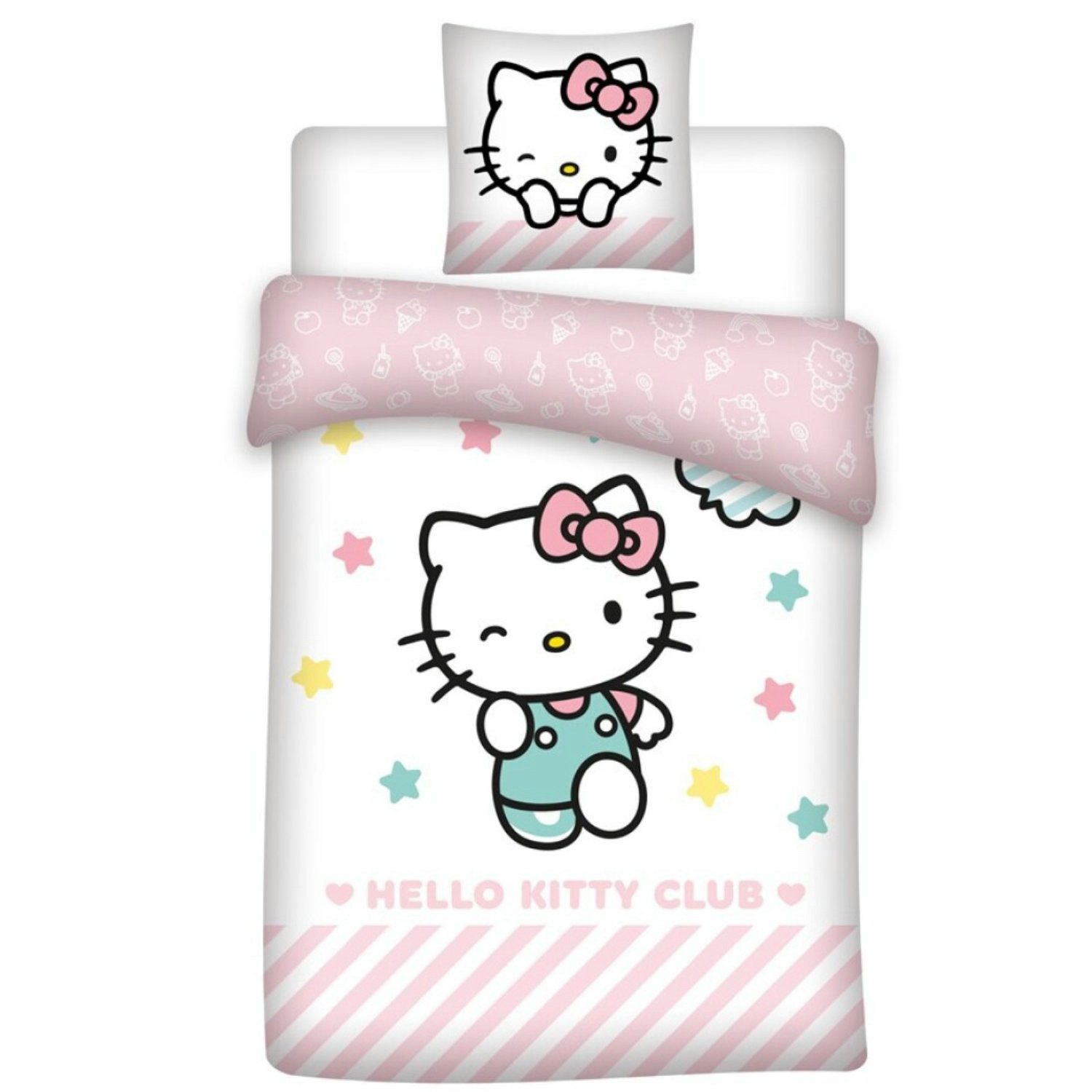 Kinderbettwäsche Hello Kitty Mädchen Kinder Bettwäsche 2tlg. Set