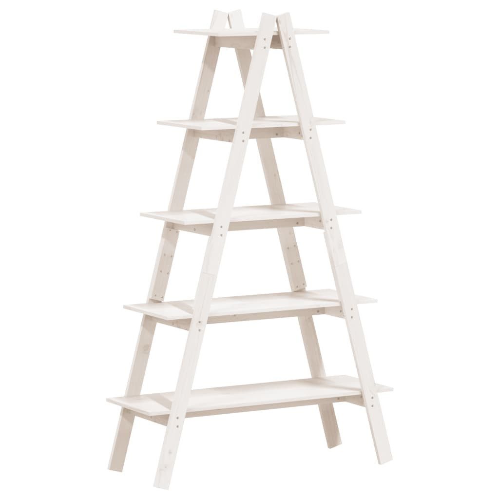 vidaXL Bücherregal Regal mit 5 Böden A-Form 110x40x180,5 cm Massivholz Kief günstig online kaufen