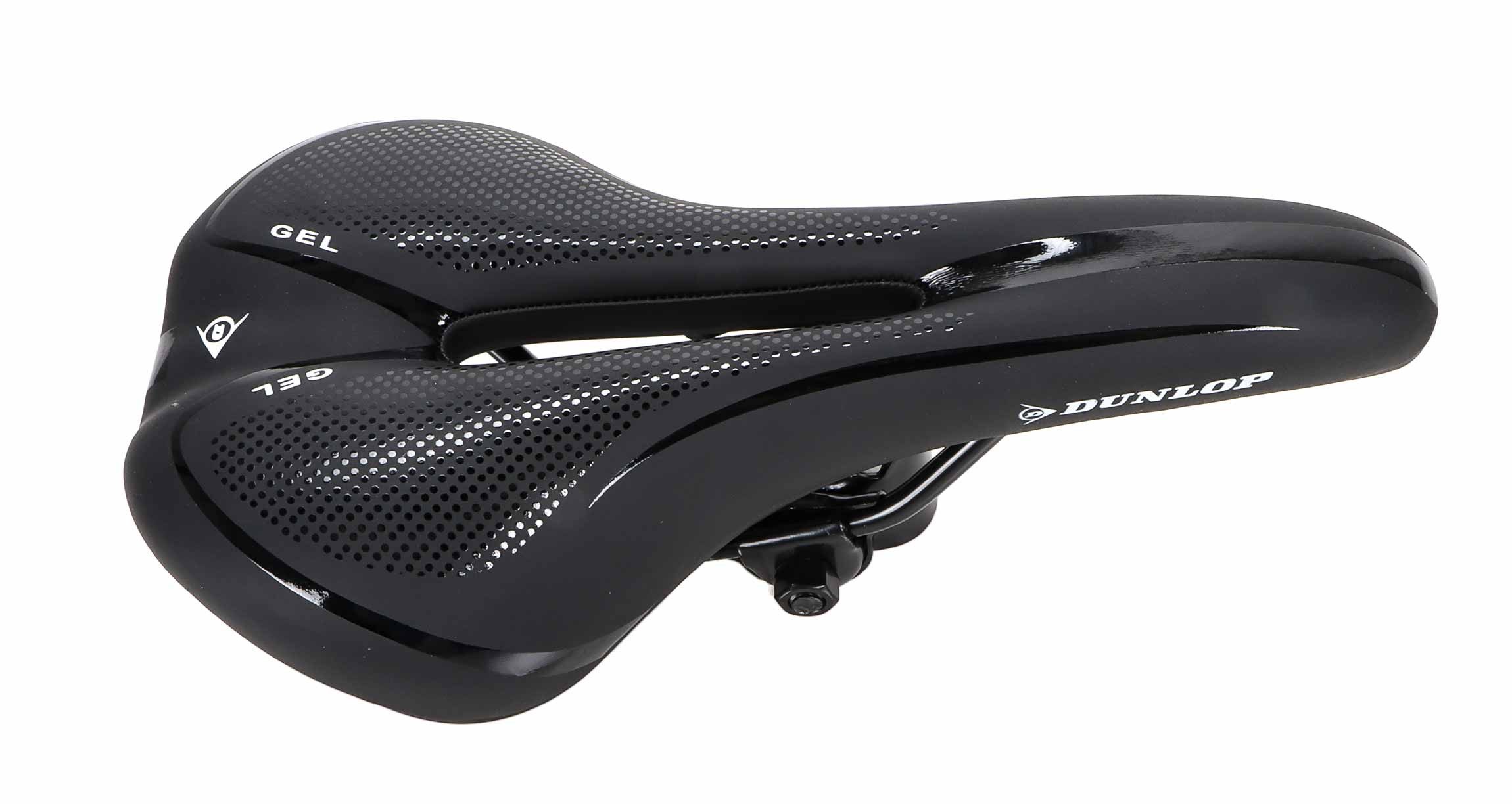 Dunlop Fahrradsattel Fahrradsattel gepolstert (1-tlg., Sattel ergonomisch geformt, Comfort Zone), Fahrradsattel für Damen und Herren