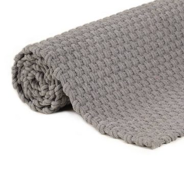 Teppich Rechteckig Grau 200x300 cm Baumwolle, furnicato, Rechteckig