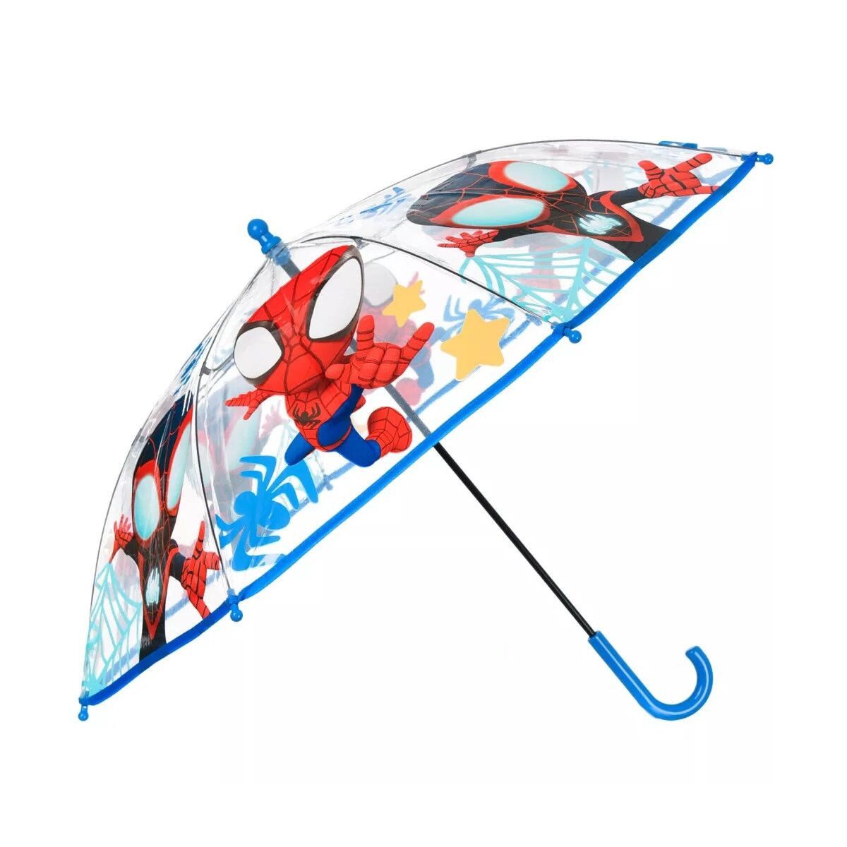 Spiderman Stockregenschirm Spiderman Spidey Hero Kinder transparenter Regenschirm Ø72