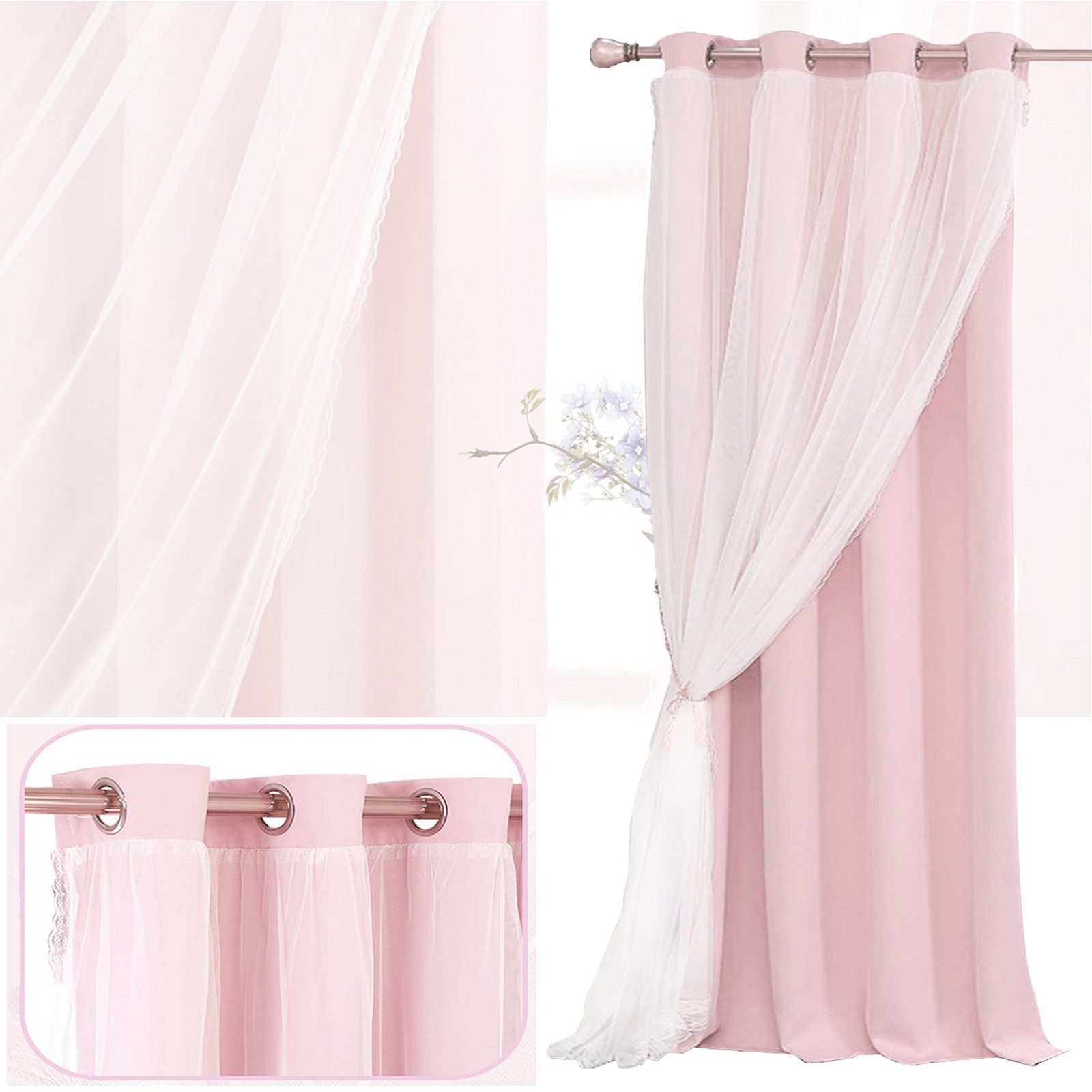 BTTO V&G Vorhang Kinderzimmer Gardinen 2 Paneele Verdunkelungsvorhang Doppe günstig online kaufen