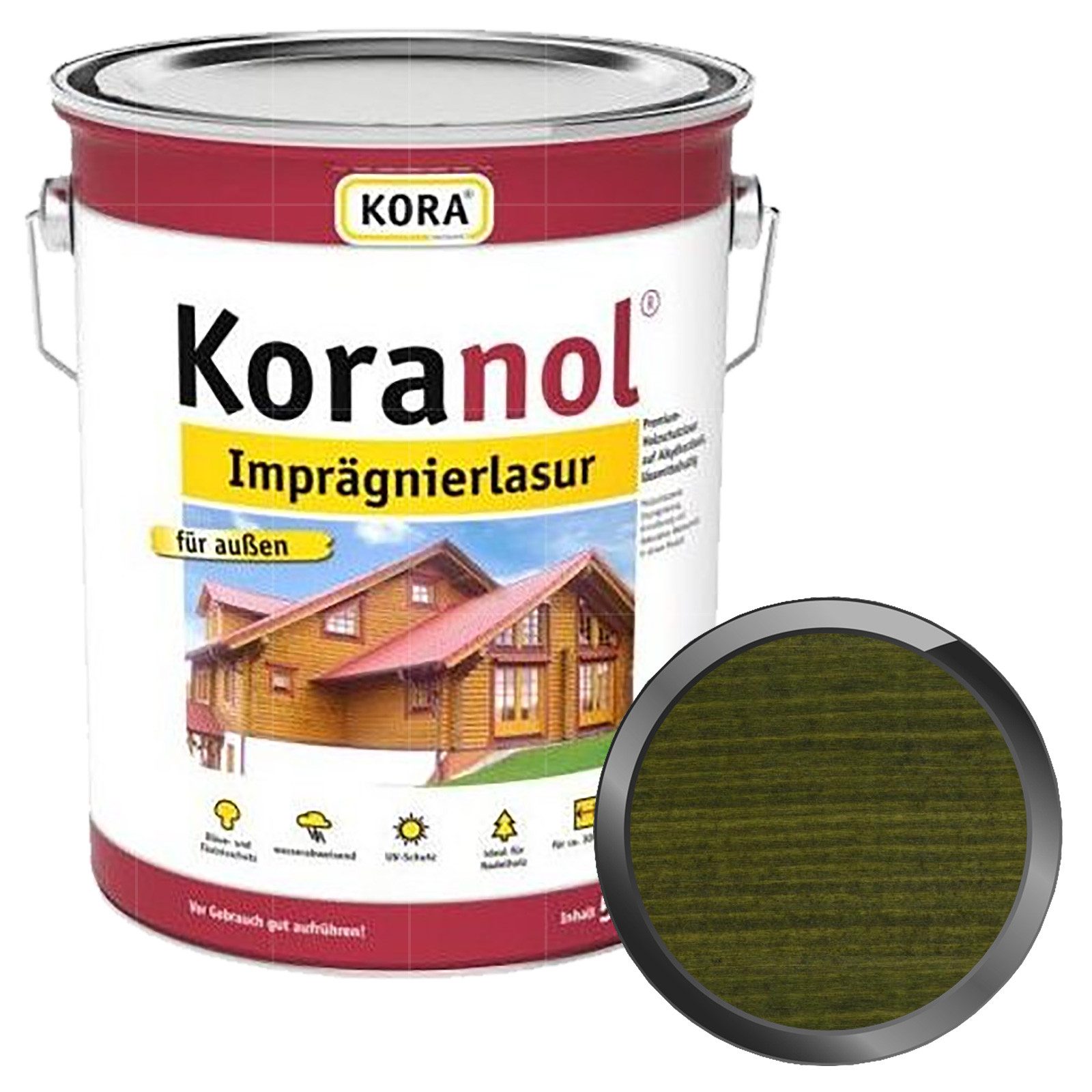 KORA Holzgrundierung KORANOL IMPRÄGNIERLASUR - 5 LTR