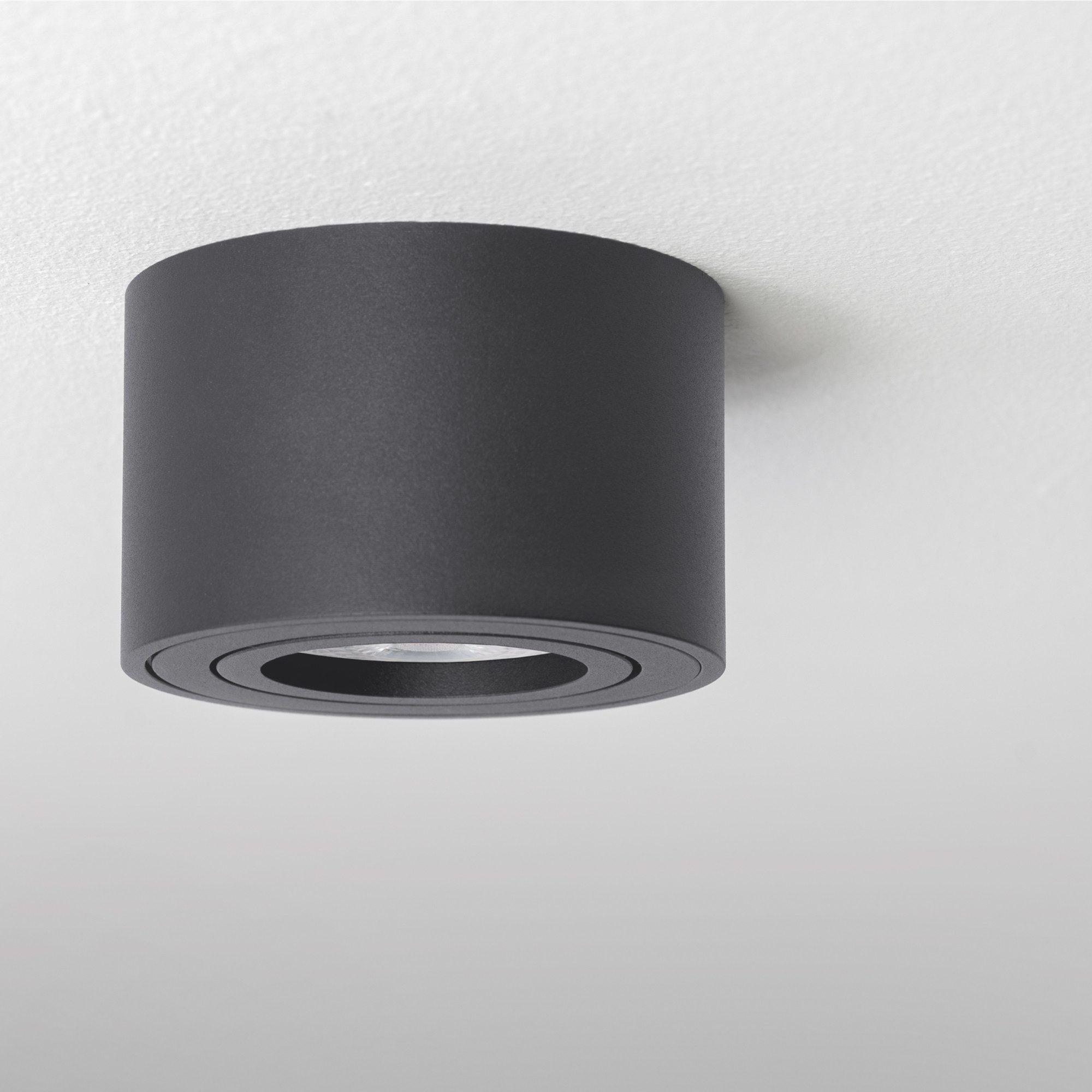 linovum LED Aufbaustrahler SMOL Aufbauleuchte mit LED 4W schwenkbar Anthrazit warmweiß Lampe, Warmweiß