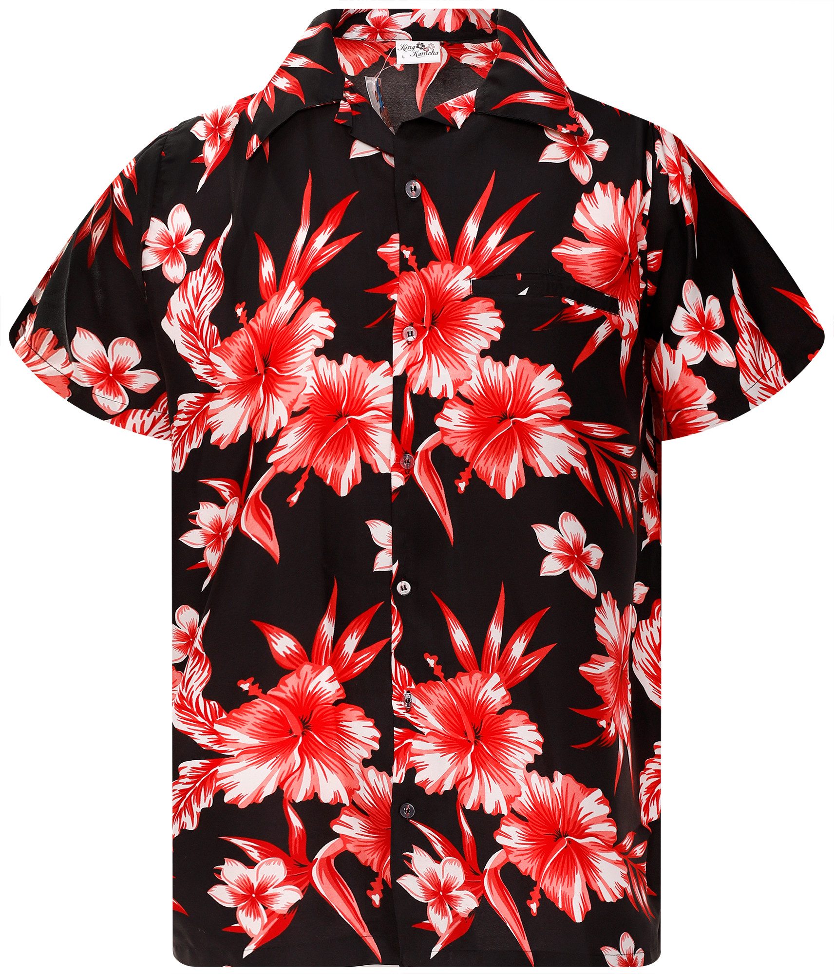 King Kameha Hawaiihemd Mono Flowers Funky günstig online kaufen