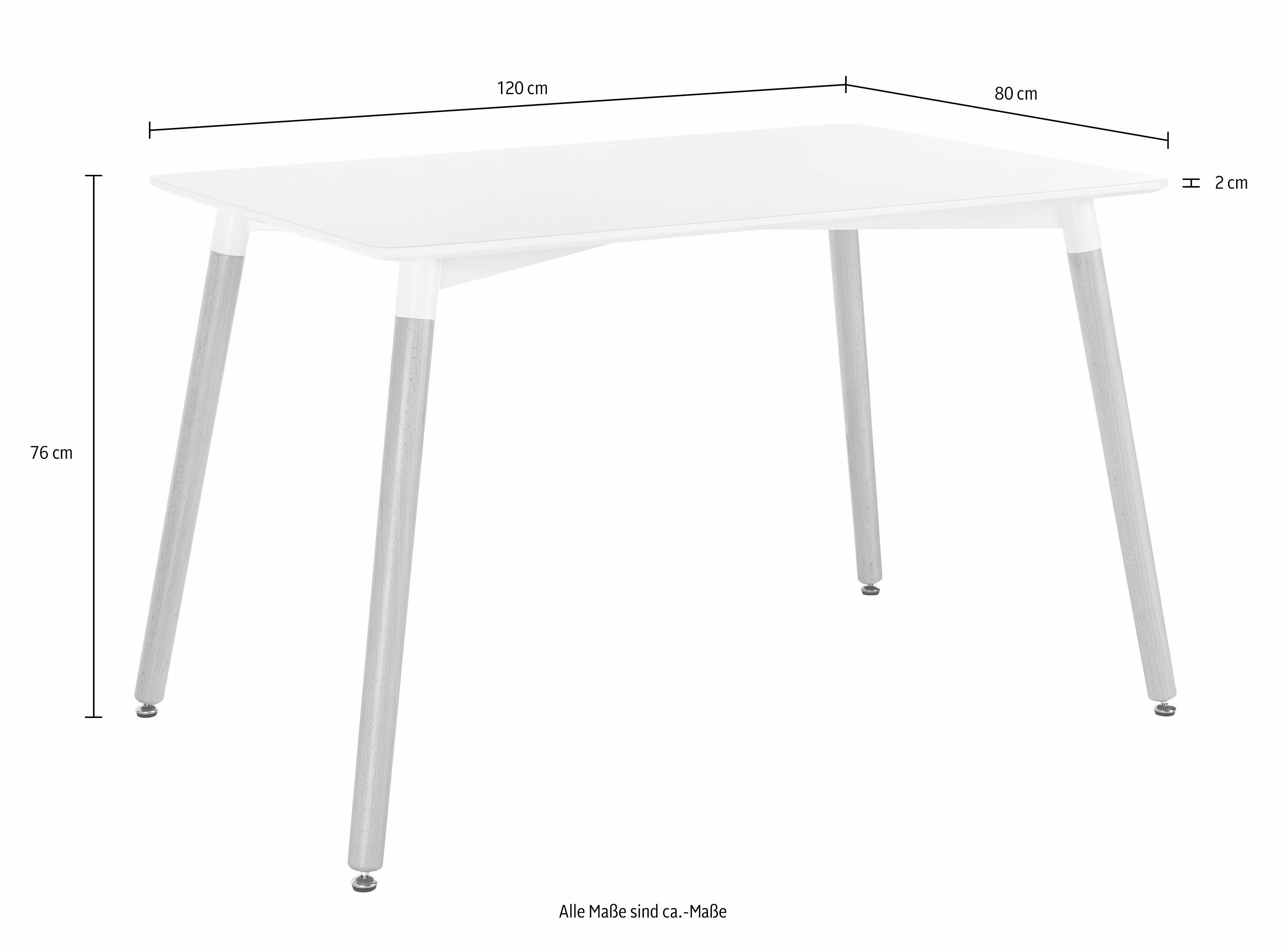 Paroli Esstisch, Breite 120 cm