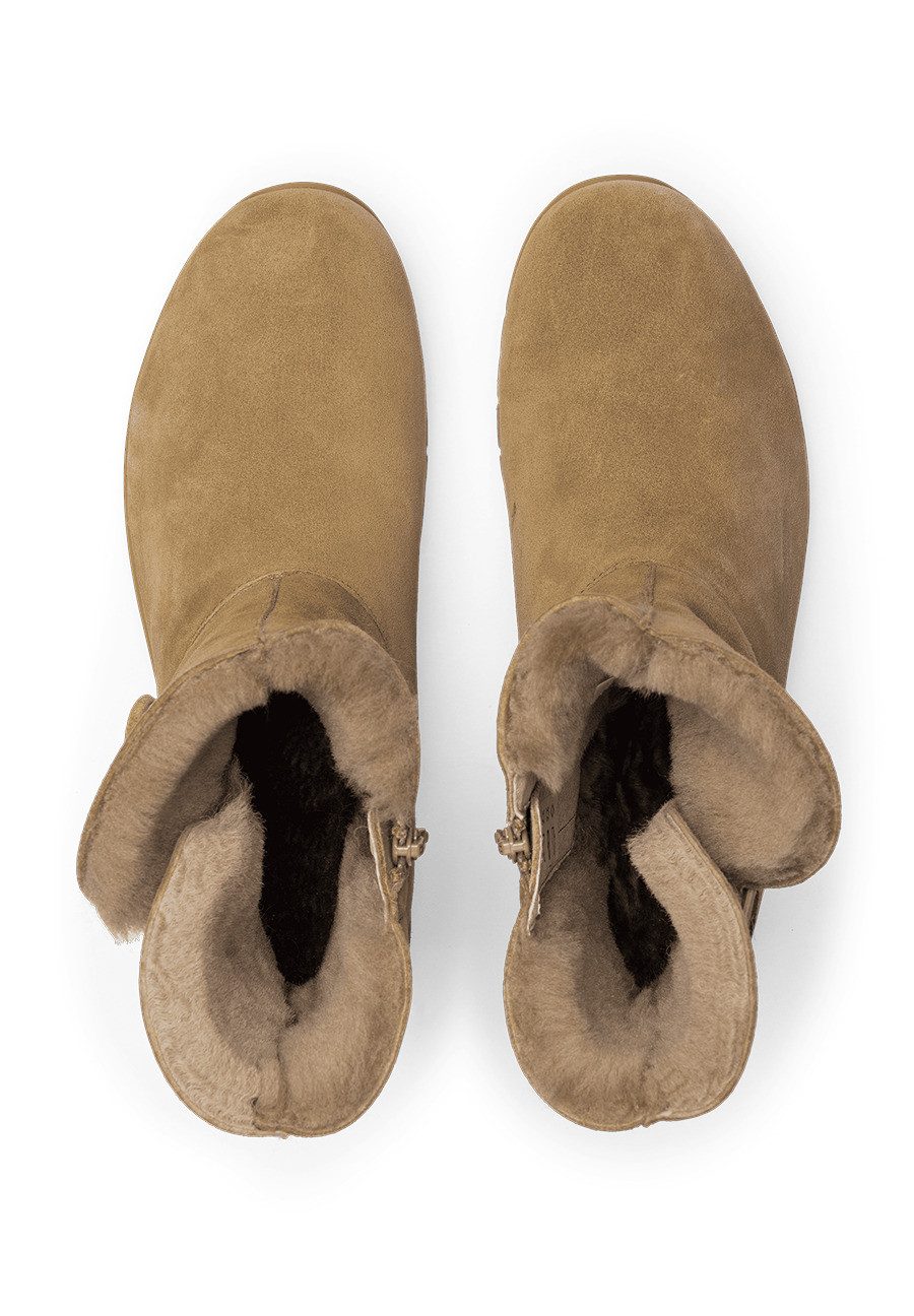 vitaform Damenschuhe Stiefelette Veloursleder Stiefelette
