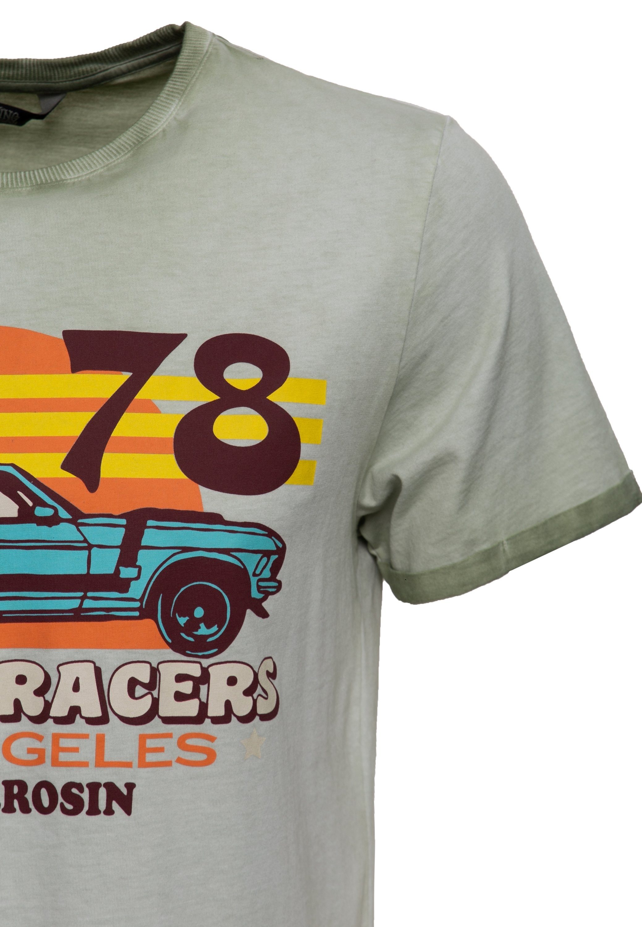 L.A. im Street Racers Look 70s KingKerosin T-Shirt