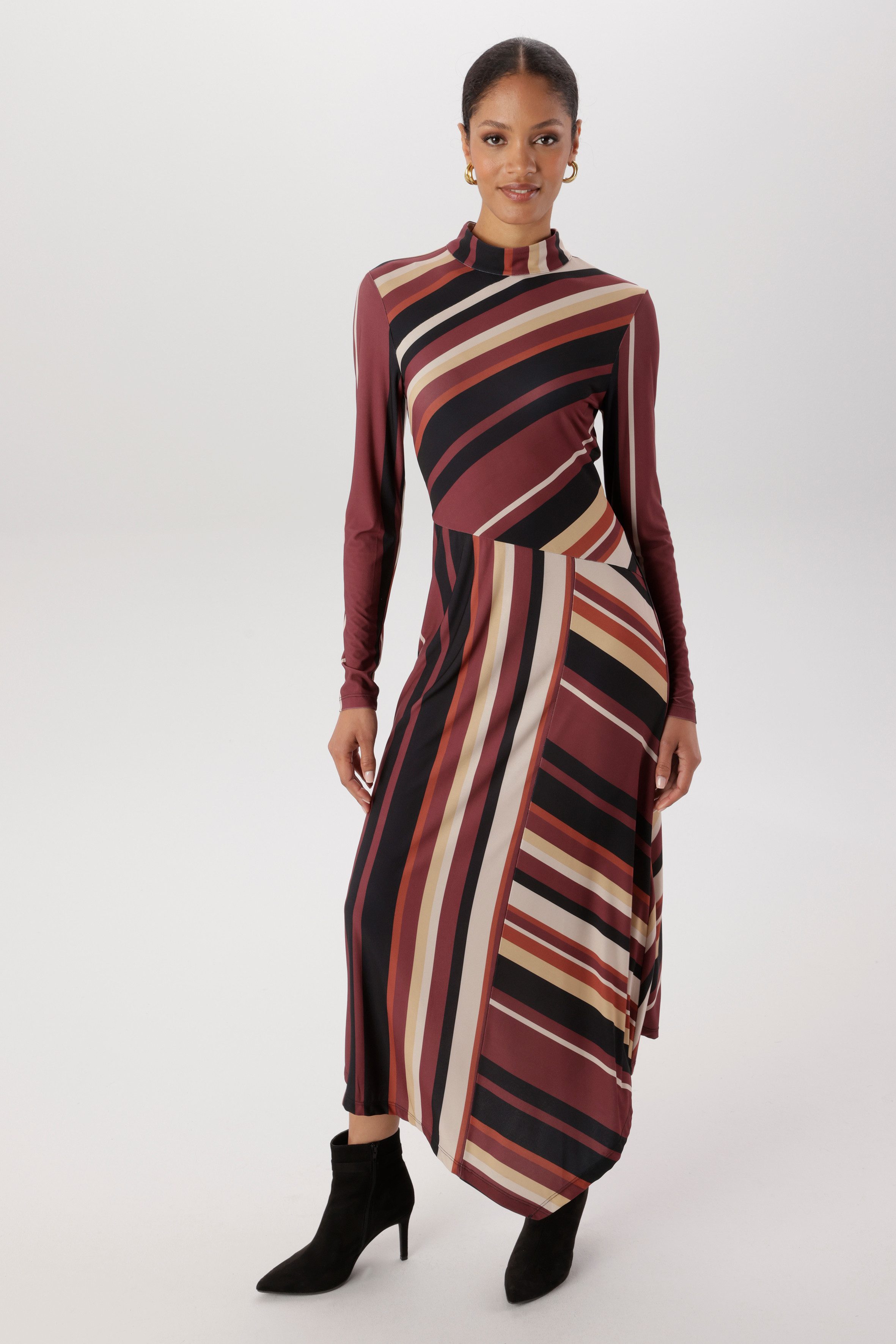 Aniston SELECTED Maxikleid Hinten mit 2 Knöpfen am Kragen zu schließen - NEUE KOLLEKTION – Bild 4 von 5