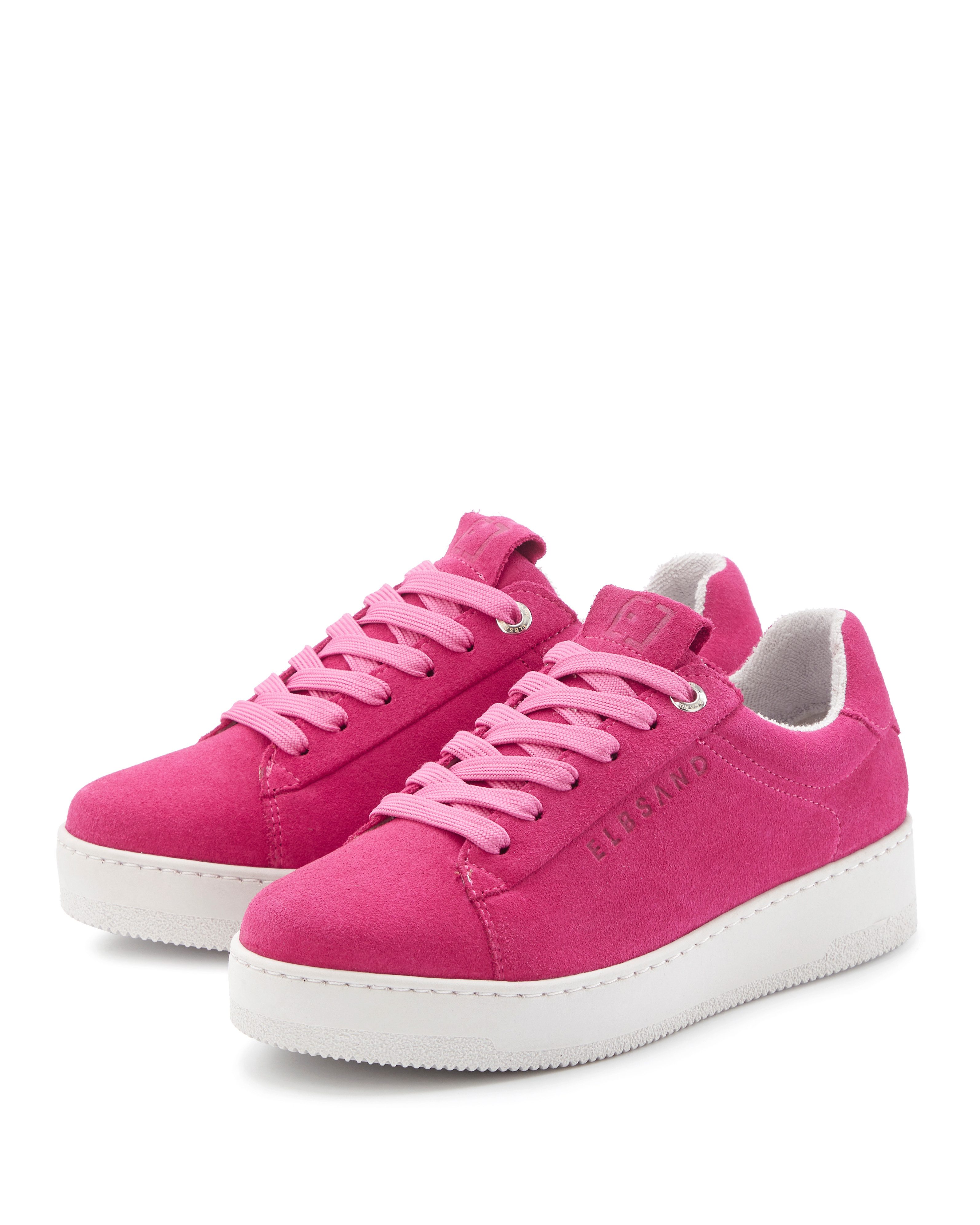 Elbsand Freizeitschuh, Lederschuh, Ledersneaker, Turnschuh, Schnürschuhe Sneaker aus Leder mit Plateausohle und austauschbaren Schnürsenkeln
