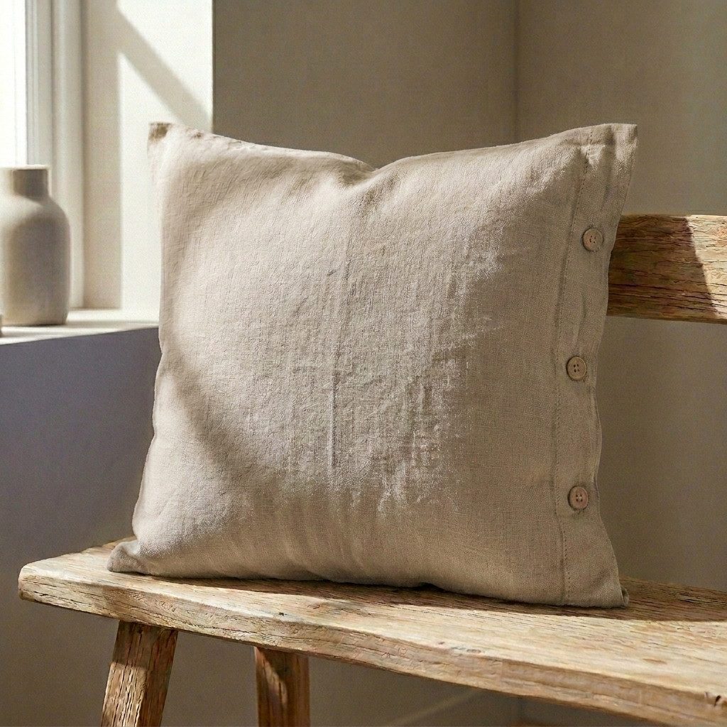 Interior by Hakito Kissenbezug 100% reine Leinen 180g/m² GOTS BIO zertifiziert