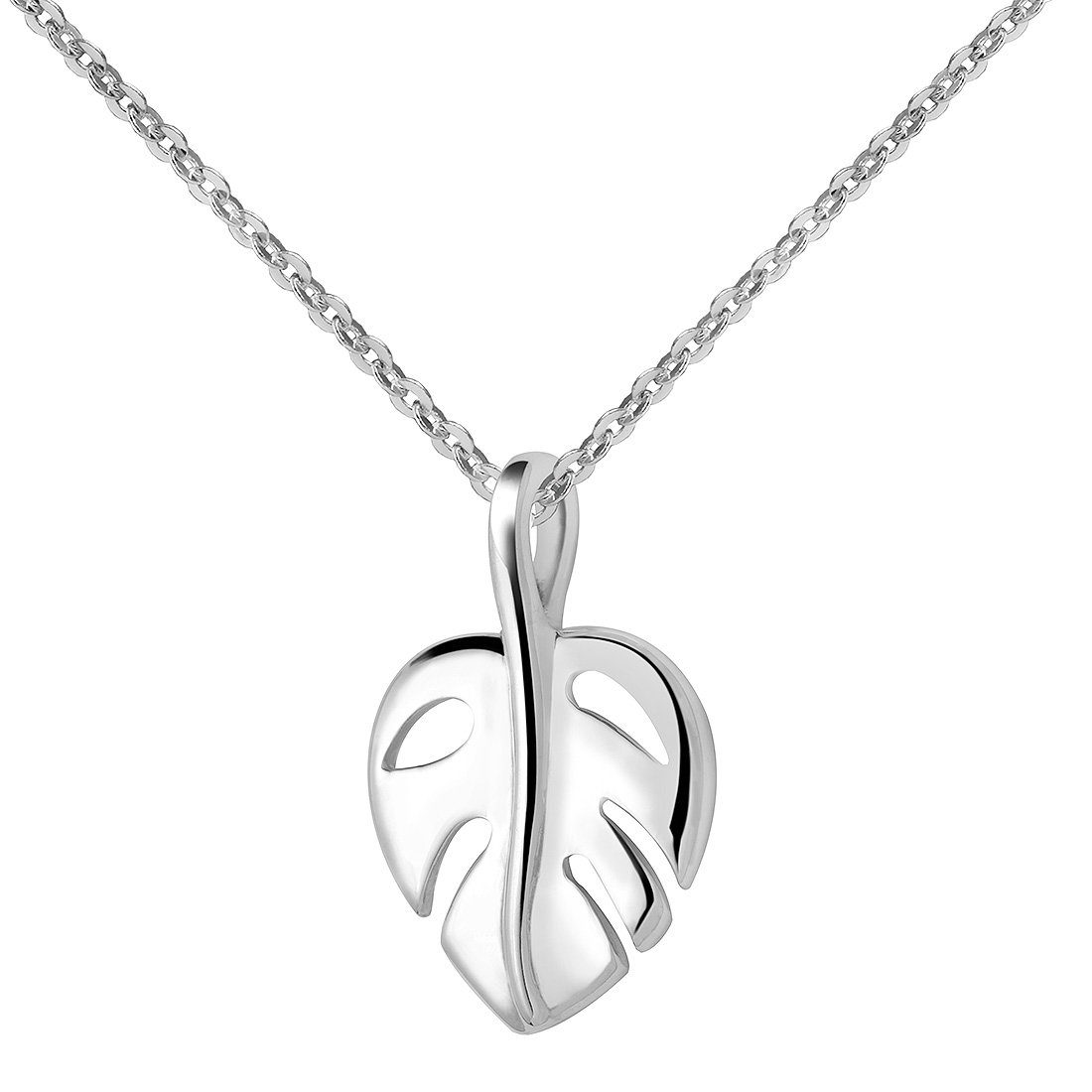 Materia Kettenanhänger Damen Silber Monstera Blatt günstig online kaufen