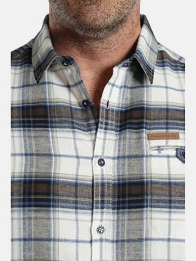 Charles Colby Langarmhemd DUKE WILLOW mit Details in Chambray