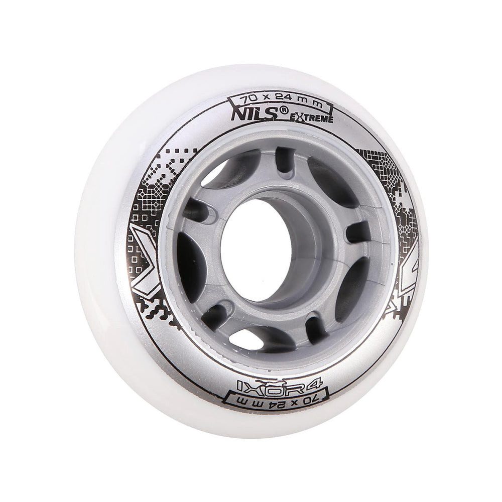NILS EXTREME Inlineskates-Rolle Ersatzrollen Skaterollen Rollensatz (Spar-Set, 4 St), 82A, 70x24 mm, 4er-Set, Polyurethan