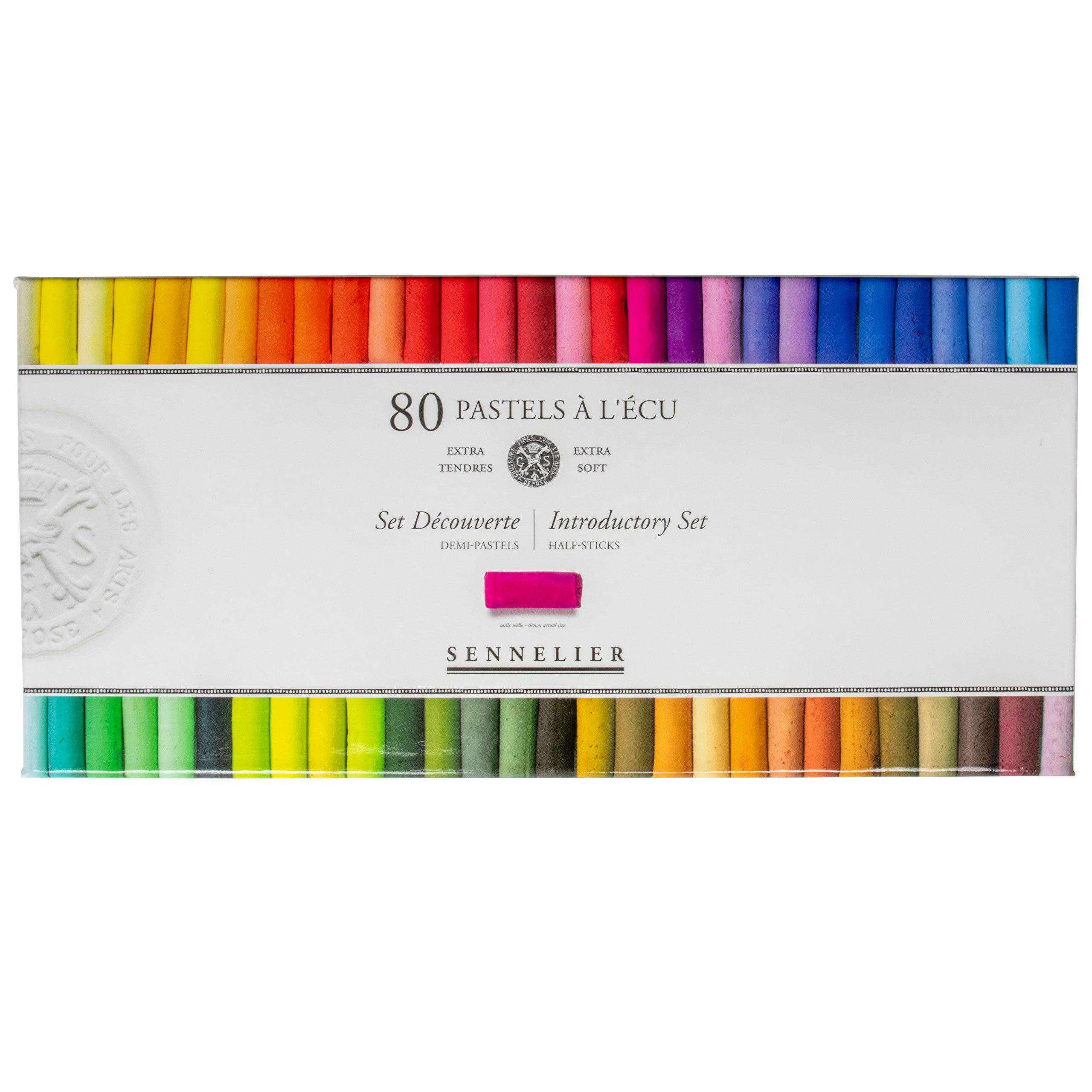 SENNELIER Pastellkreide Pastellfarben - Kartonschachtel mit 80 halben Pastellen ECU - N132233