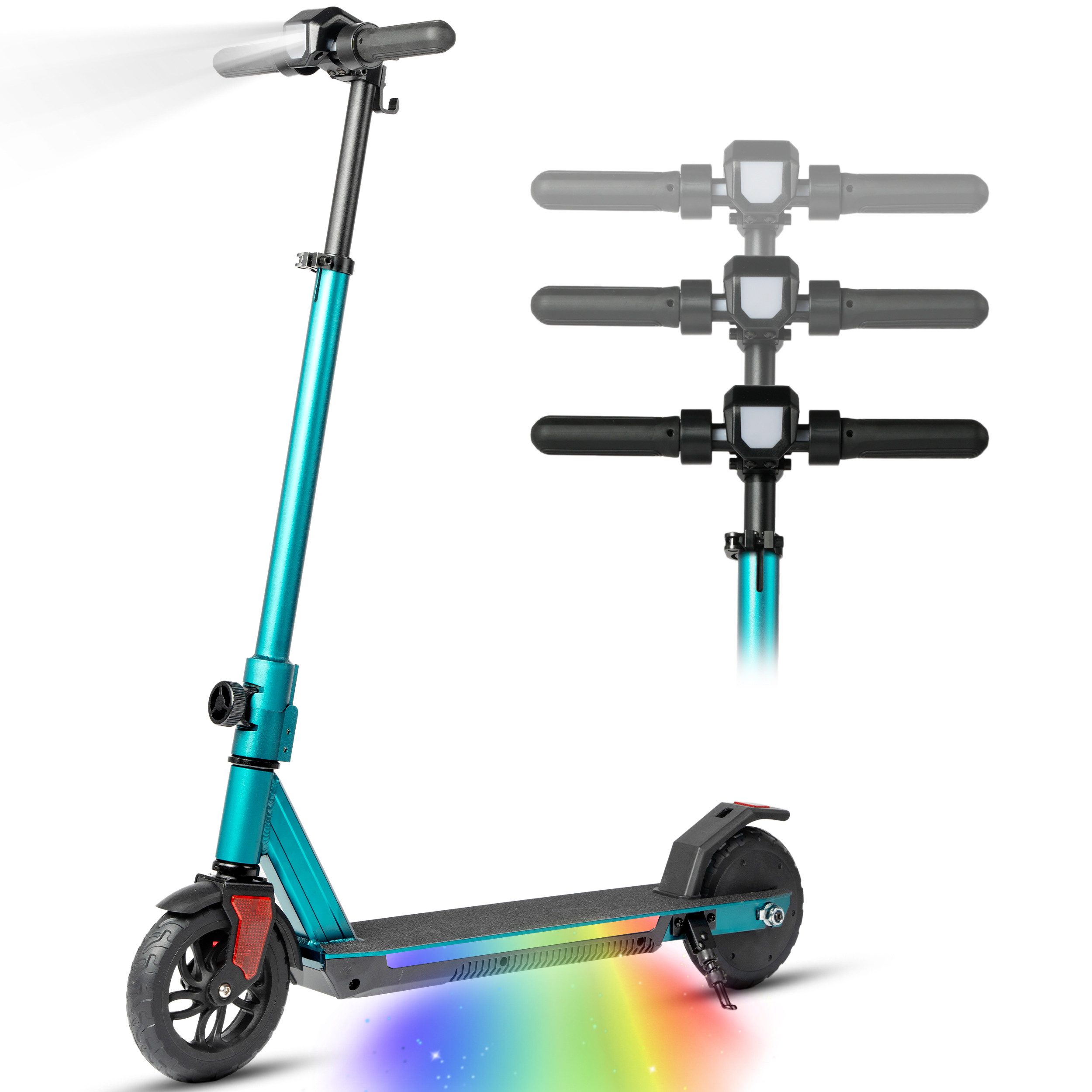 Elektro-Kinderroller ab 10 Jahre, E scooter für Kinder, klappbar, 15km, höhenverstellbar