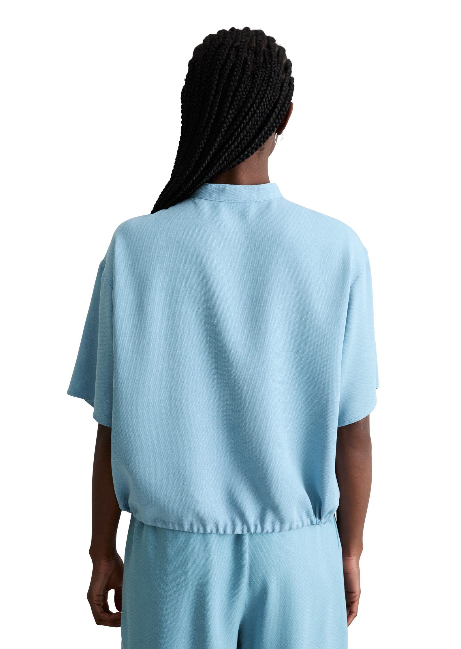 Marc O'Polo DENIM Kurzarmbluse aus TENCEL™ Lyocell