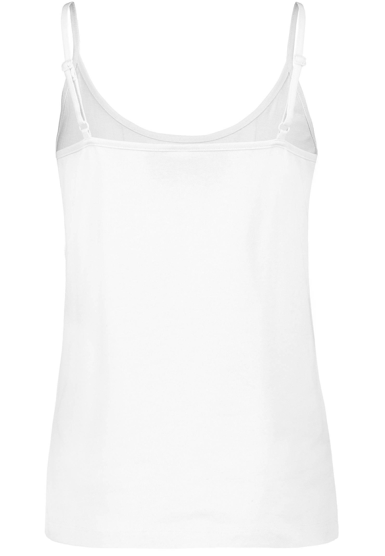 SUBLEVEL Shirttop Spaghettiträger-, einfarbig, Baumwolle, 4er-Pack (4-tlg) Strap-Top 4er-Pack