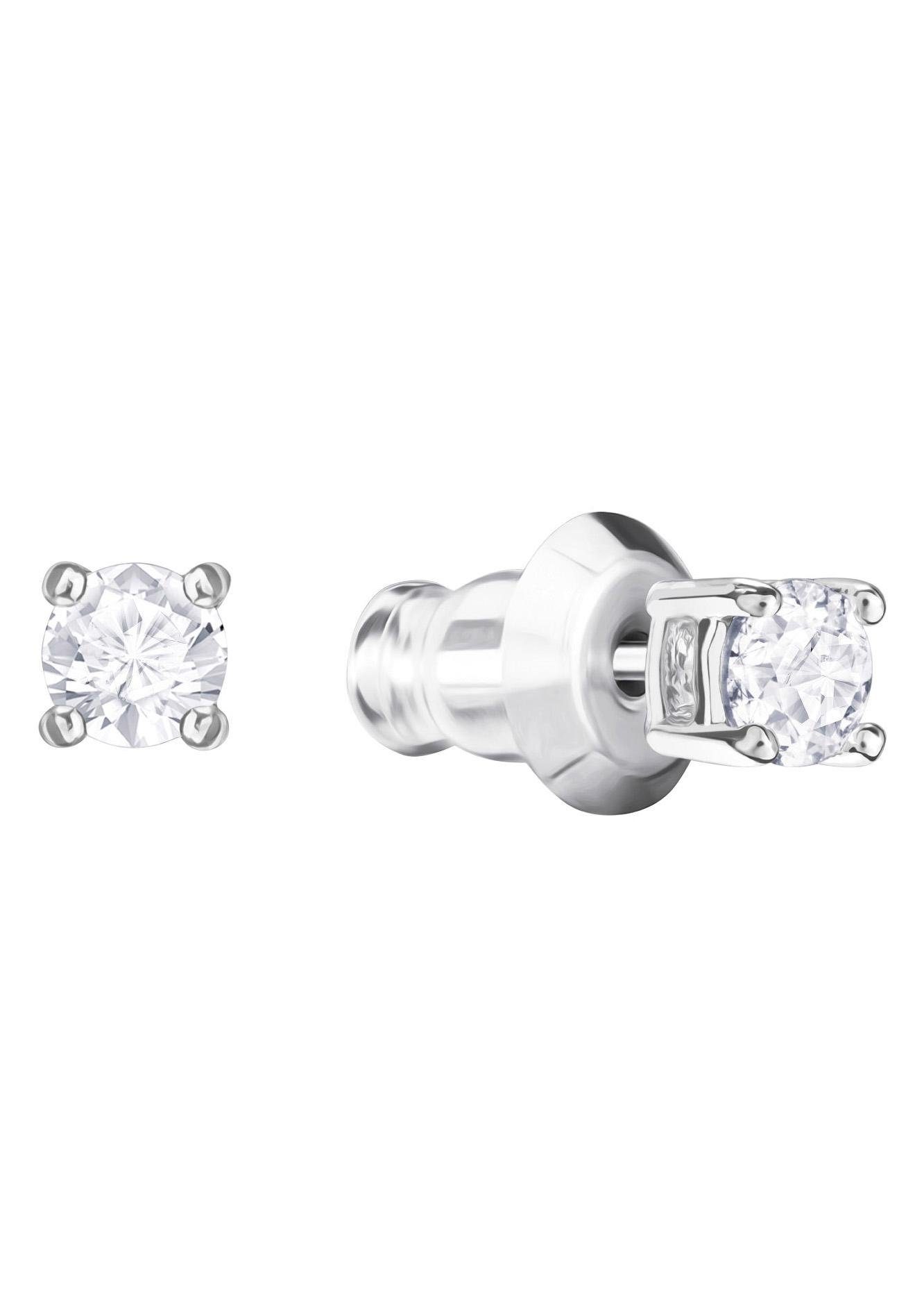 Swarovski Paar Ohrstecker Attract Round, weiss, günstig online kaufen