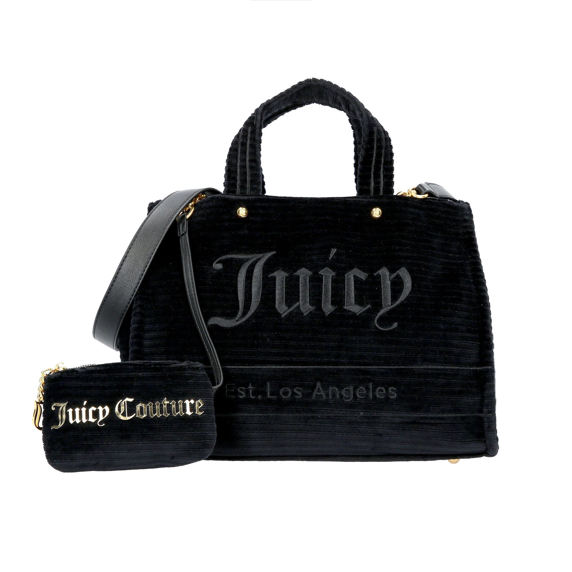Juicy Couture Henkeltasche Iris Velvet Stripes, Baumwolle