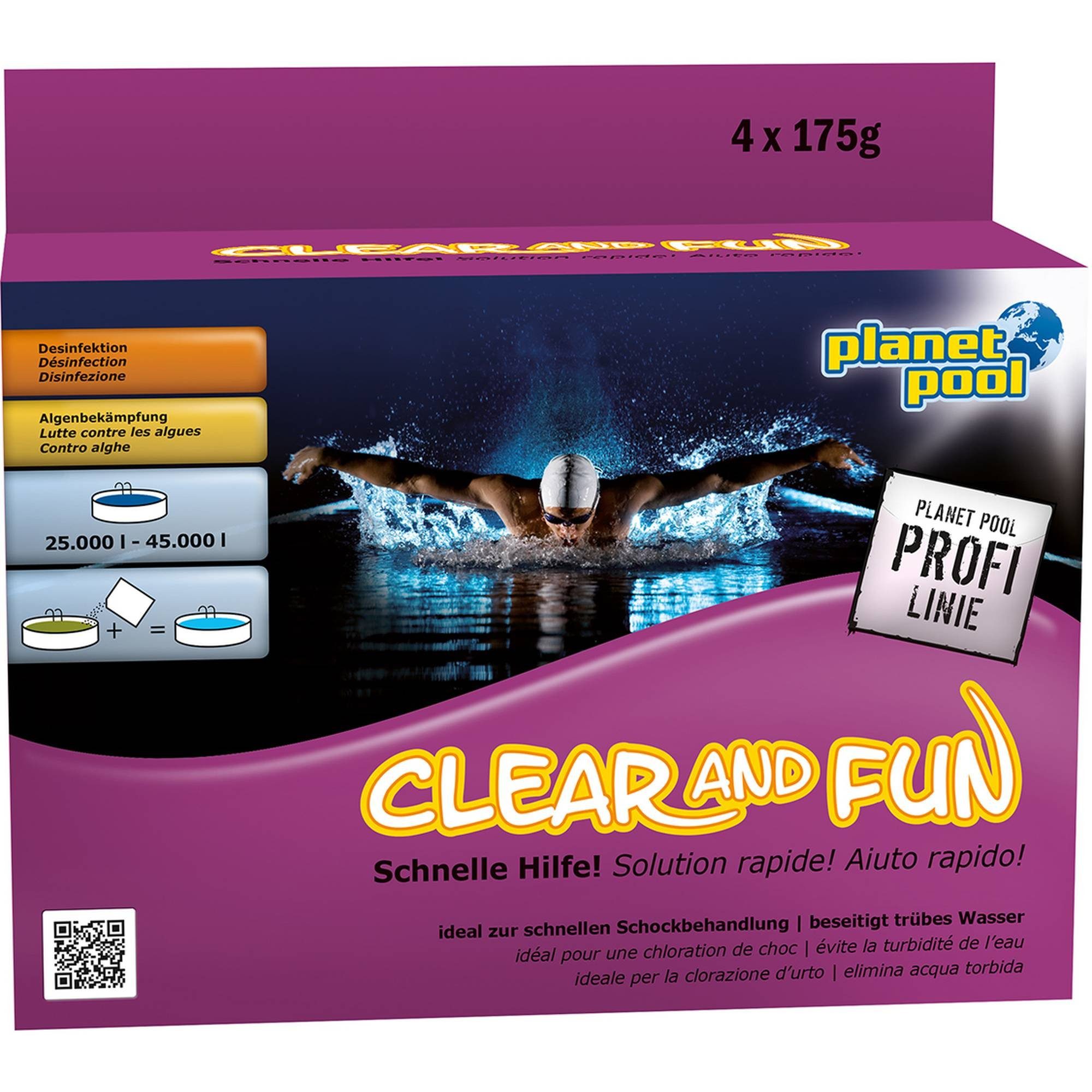 Planet Pool Poolpflege Planet Pool Profi Line - Clear and Fun - Wasserpfl