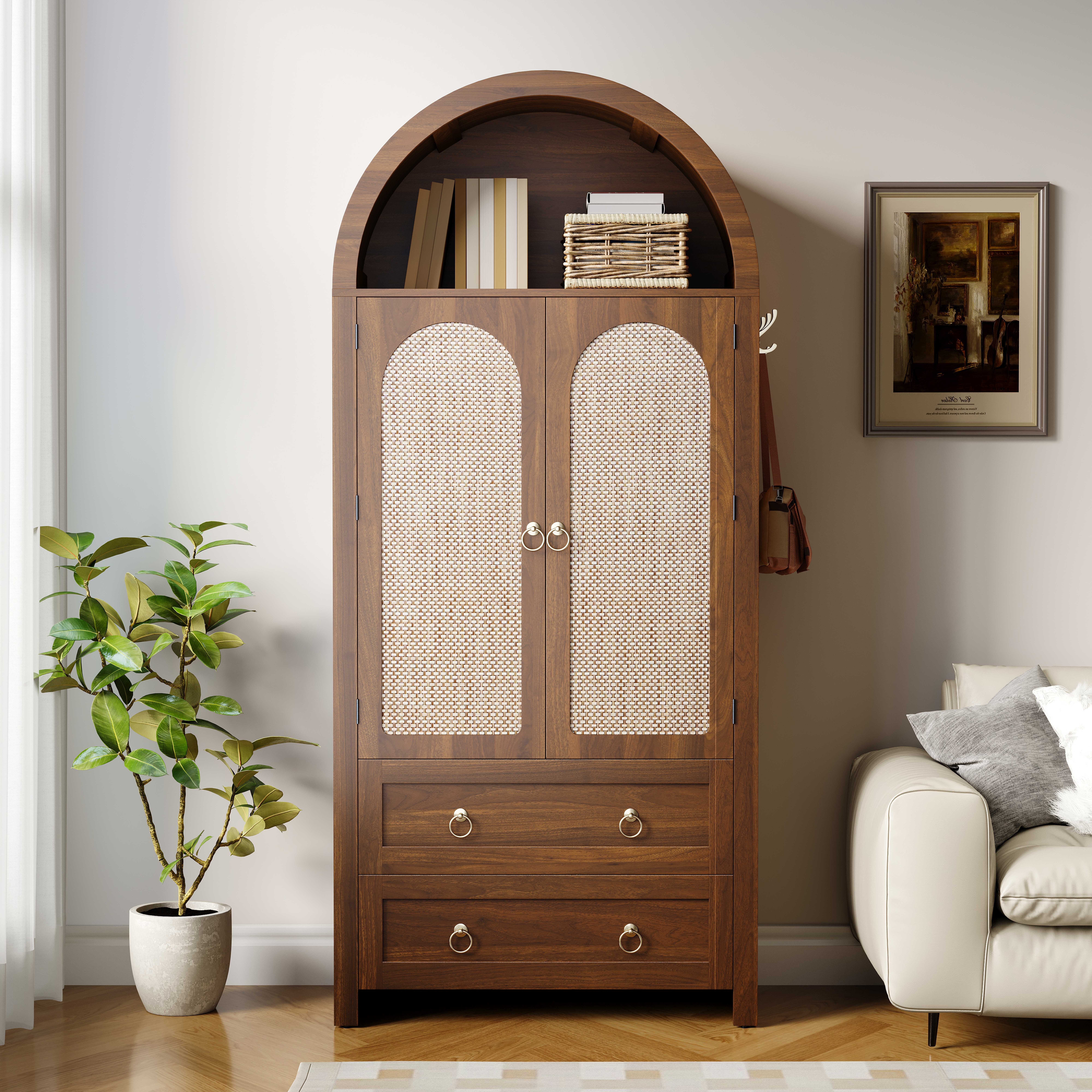 BlingBin Hochschrank Mehrzweckschrank Highboard Sideboard (Aufbewahrungssch günstig online kaufen