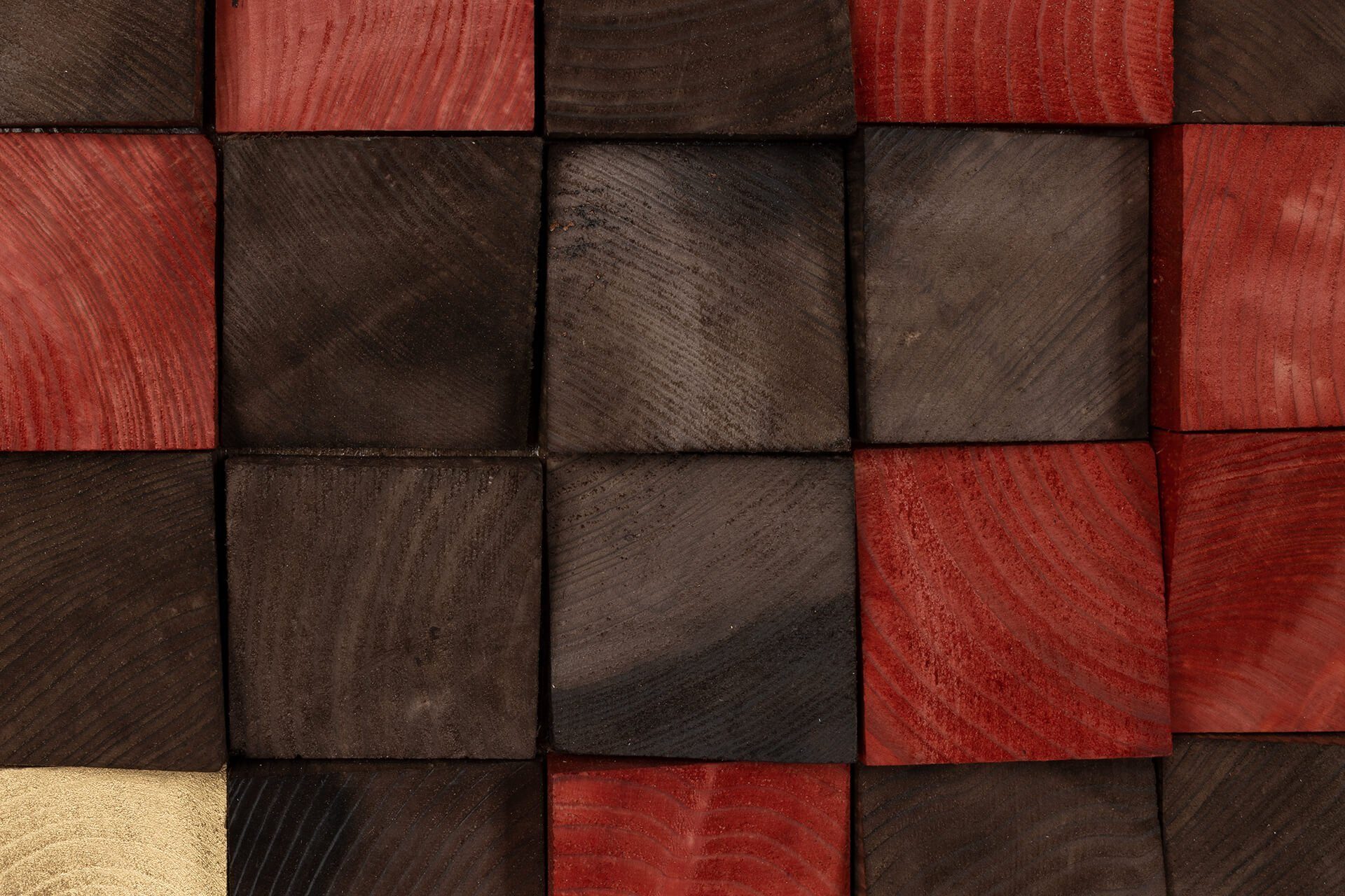 Wandbild 75x75 KUNSTLOFT Holz of Holzbild aus cm, Colours Dawn handgefertiges