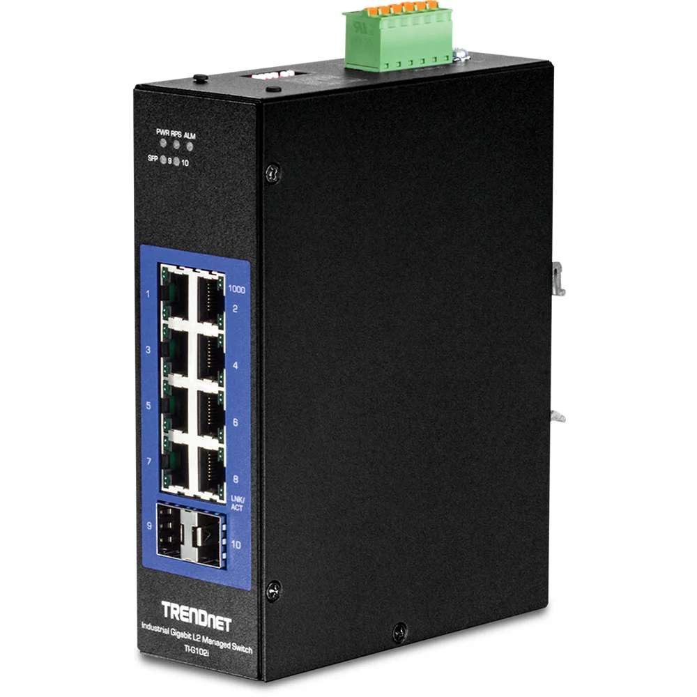 Trendnet Trendnet TI-G102i Managed L2 Gigabit Ethernet (10/100/1000) Schwarz Netzwerk-Switch