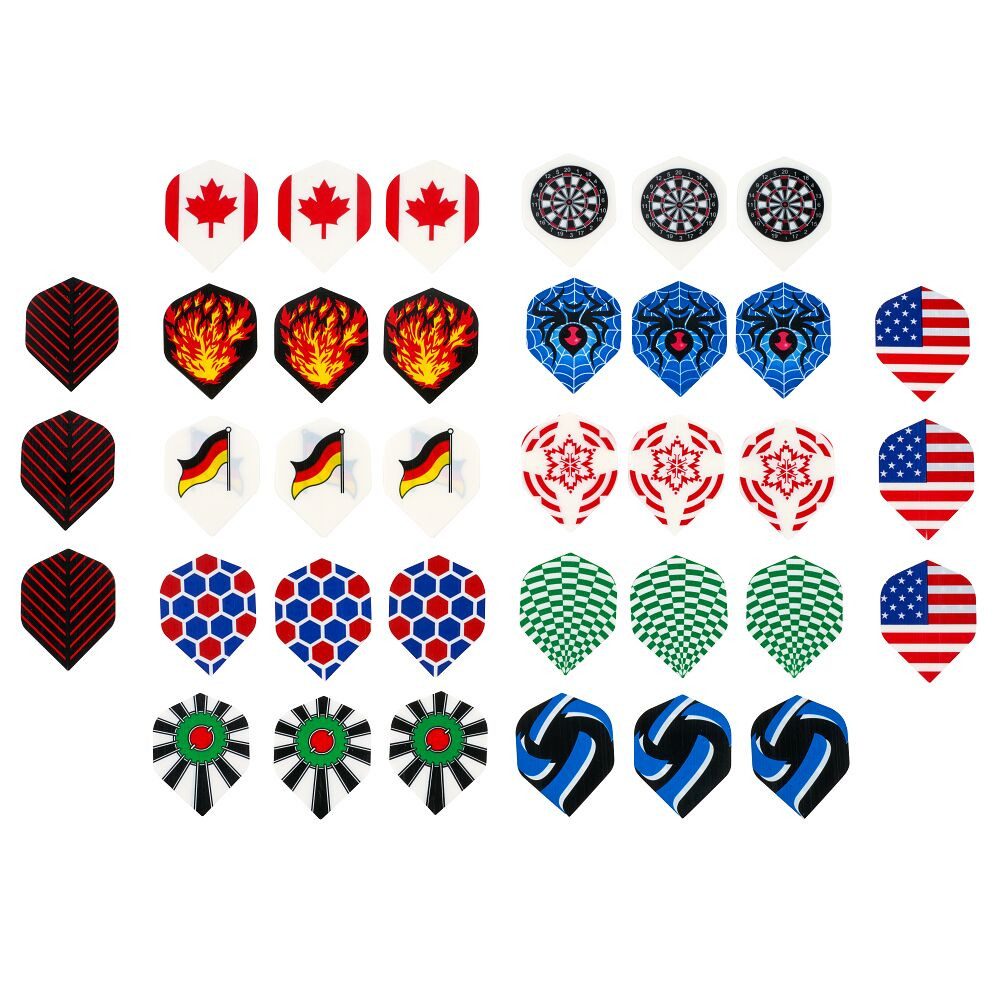 Dartscheibe Dart Flights-Set HD 100