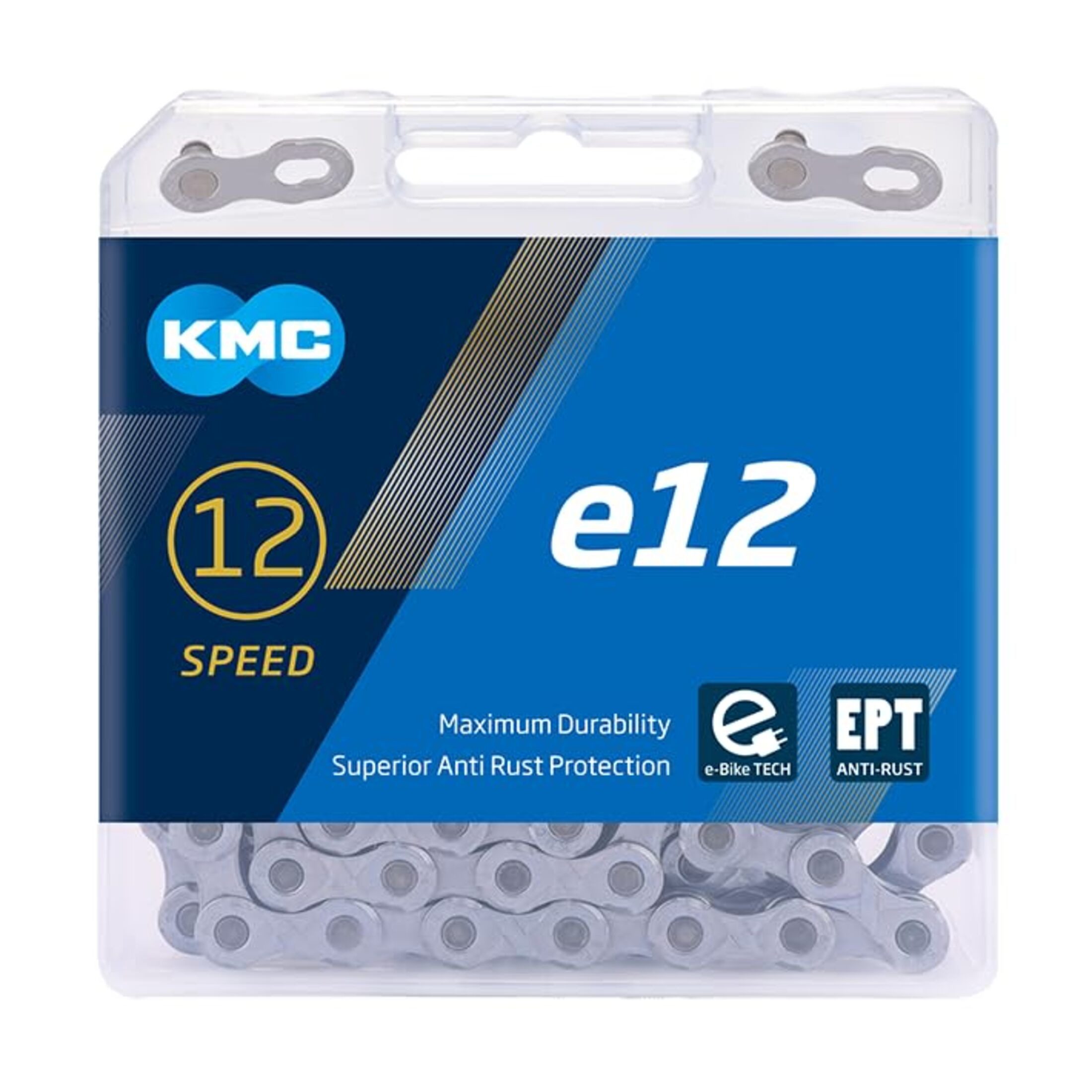 Fahrradkette KMC Kette e12 EPT, 12-fach, 130 Glieder, E-Bike-kompatibel