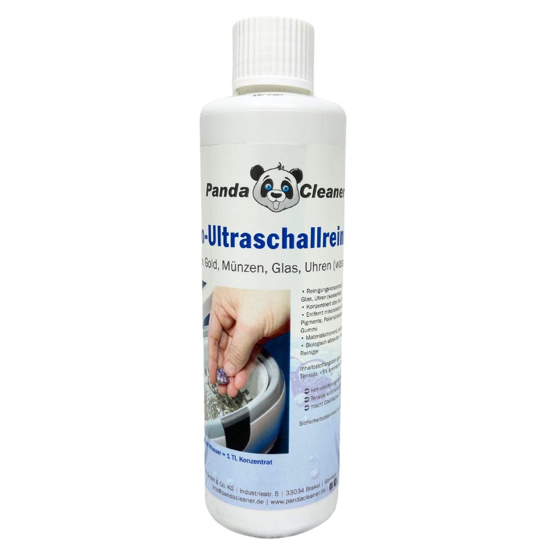 PandaCleaner Bio-Ultraschallreiniger - Konzentrat für Ultraschallbad Reinigungskonzentrat (1-St. 250ml Ultraschallreiniger für Alles)