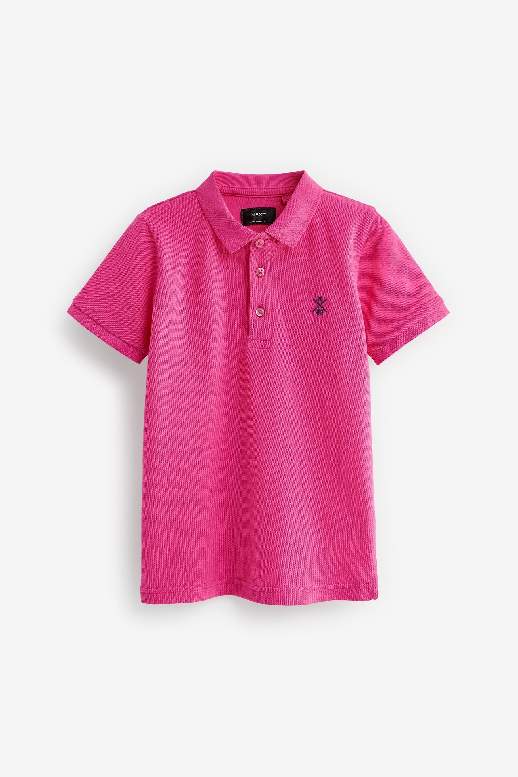 Next Poloshirt Kurzärmeliges Polo-Shirt (1-tlg) Pink