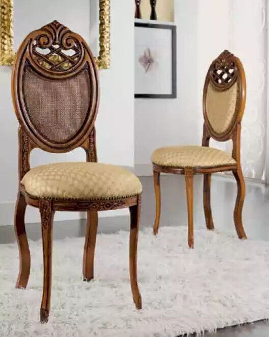 Polsterstuhl St), Holz JVmoebel Möbel in (1 Design Italy Esszimmerstuhl Stuhl Made Klassisch Stuhl