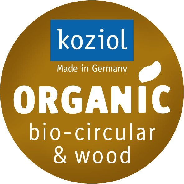 biozirkulärem MIAOU, Kunststoff recycelbar, aus grau FSC KOZIOL (1-St), + 100% Küchenrollenhalter Holz