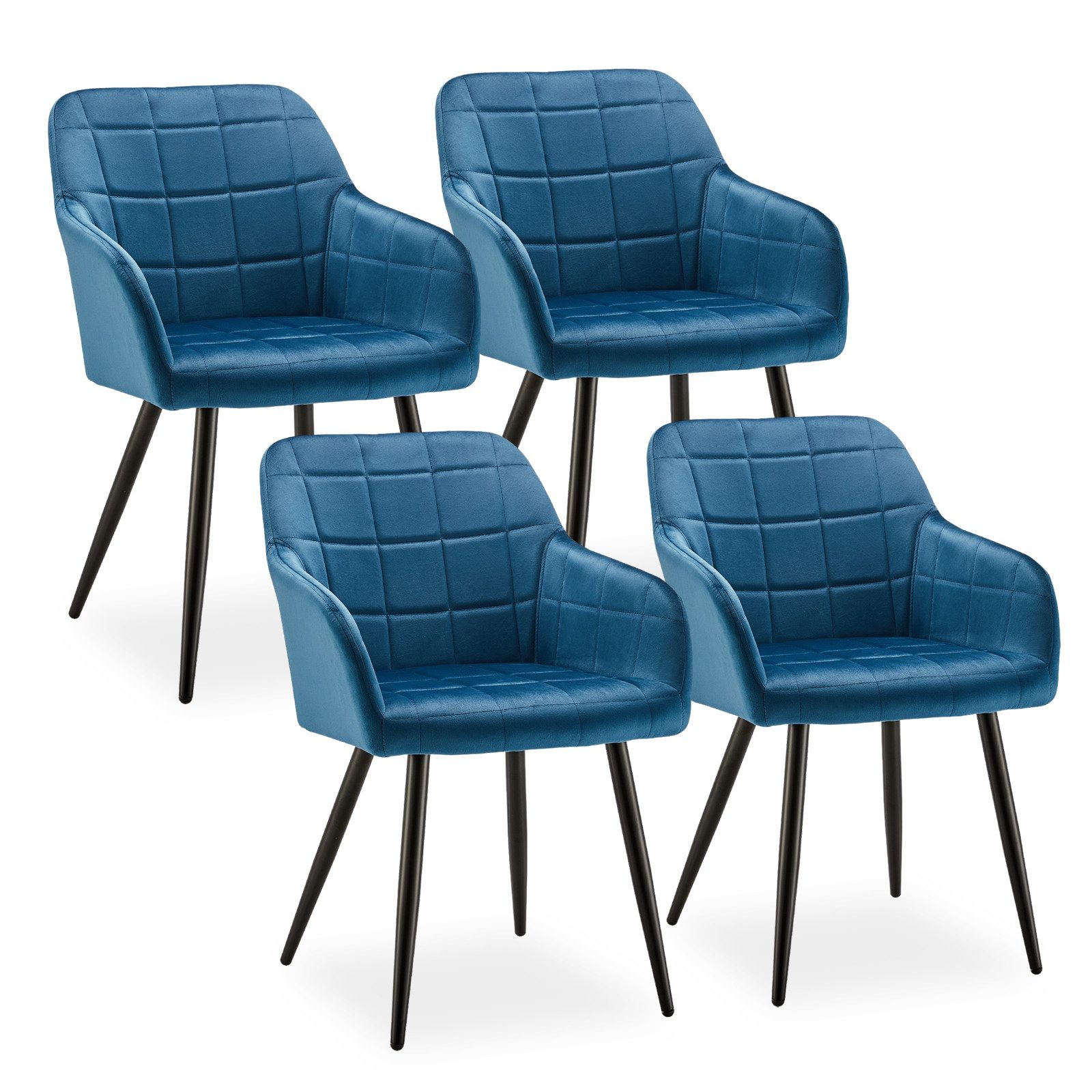 Ofcasa Esszimmerstuhl Polsterstühle (4er Set), Samt günstig online kaufen