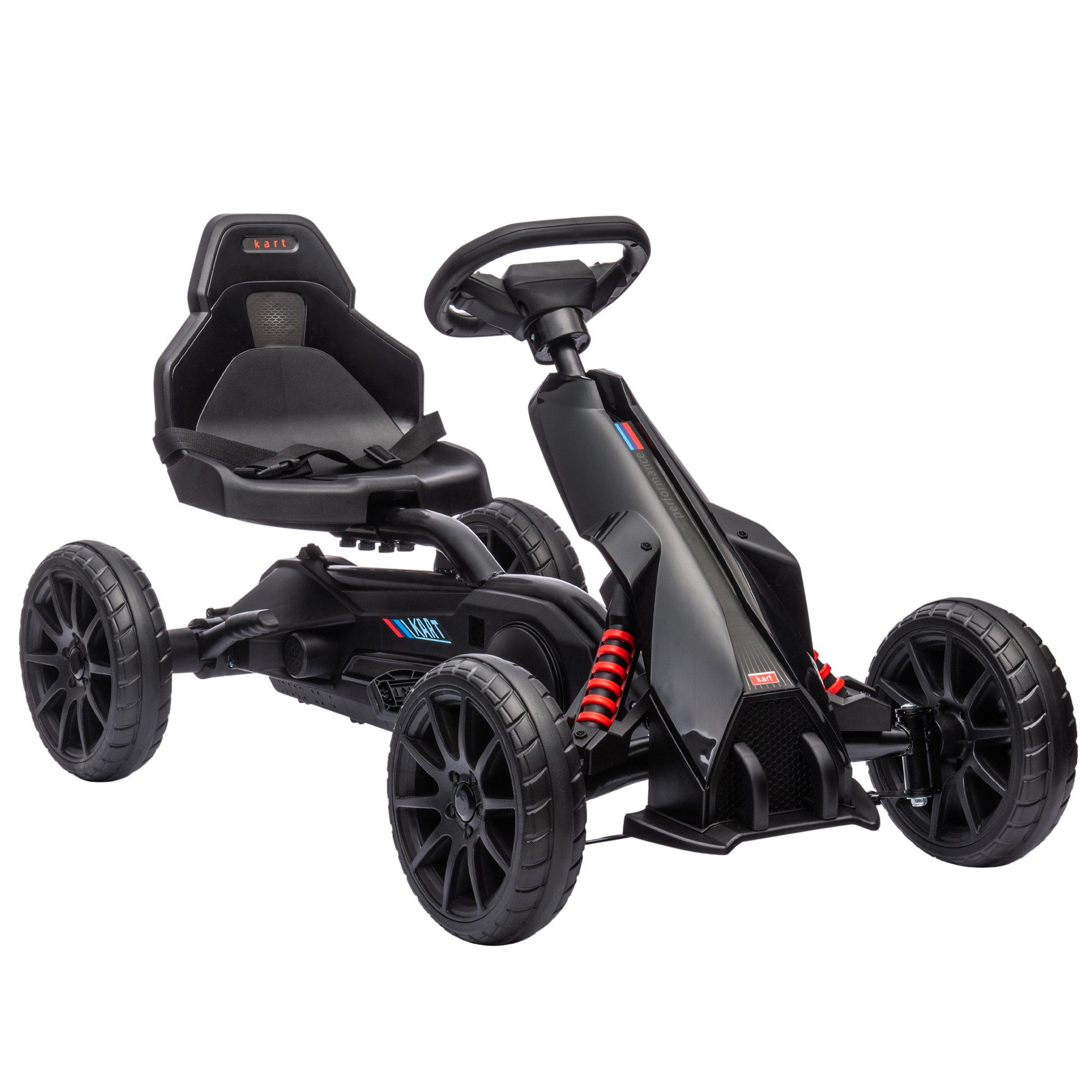 Go-Kart Go-Kart, Kinderfahrzeug mit verstellbarem Sitz, Tretfahrzeug, Tretauto