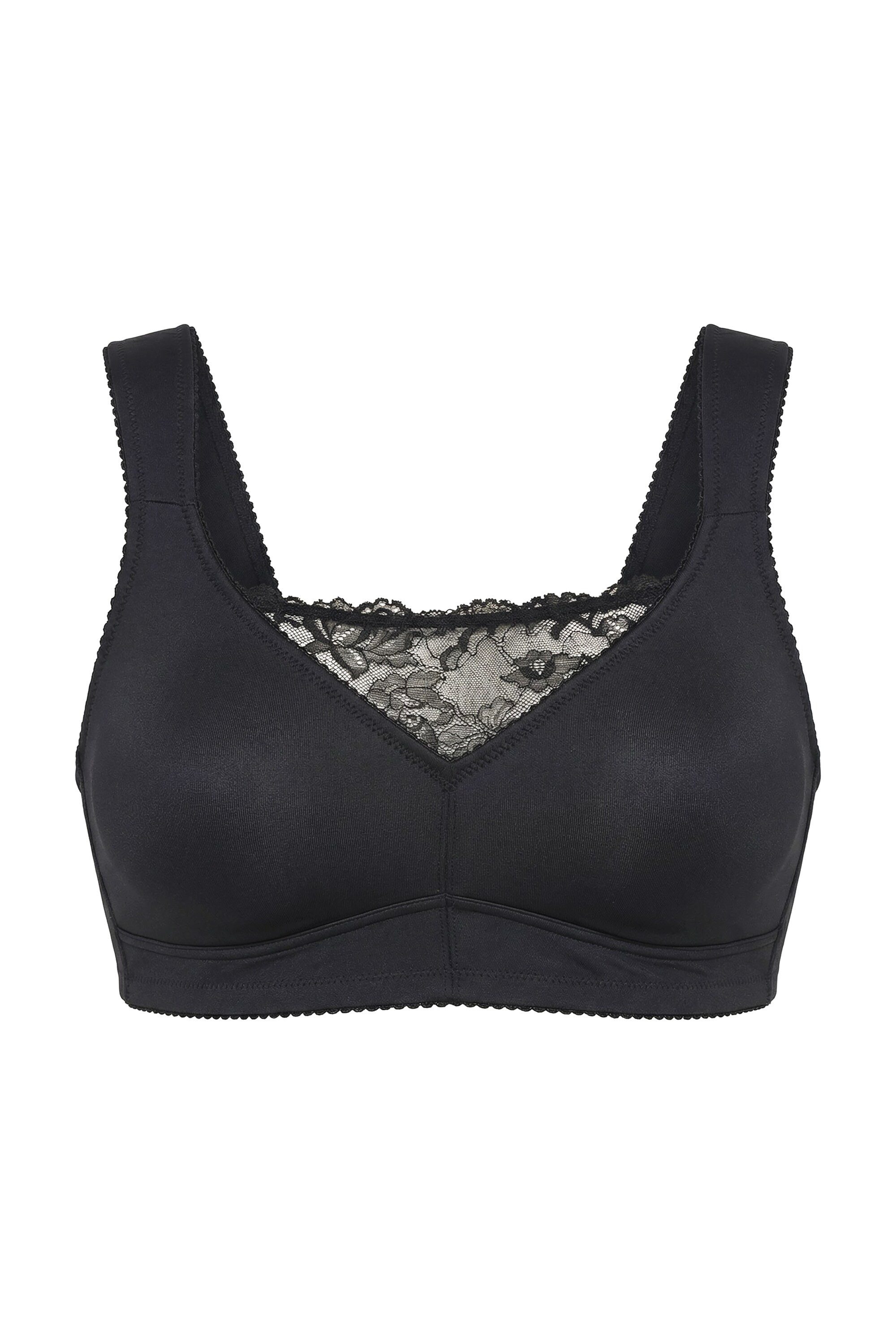 Ulla Popken Bustier Bralette Spitze Mikrofaser ohne Bügel