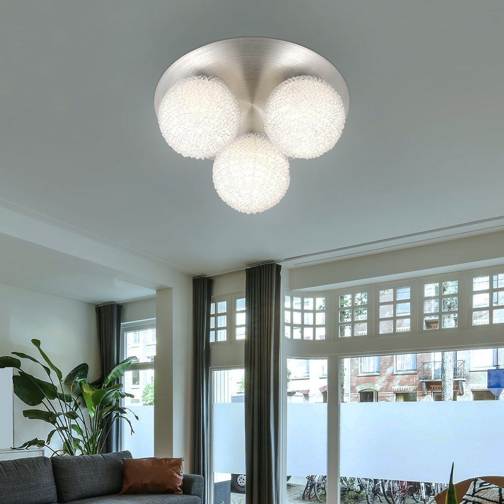 Glas Decken Lampe Deckenleuchte, Leuchtmittel Kugel inklusive, LED Globo nicht Design Leuchte Strahler