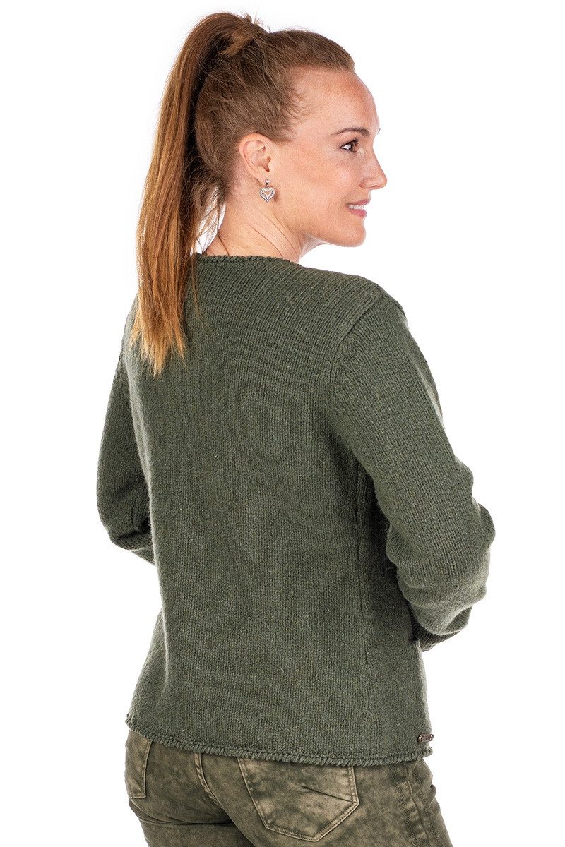 Hammerschmid Trachtenstrickjacke Trachten Strickjacke - TYROL - schilf