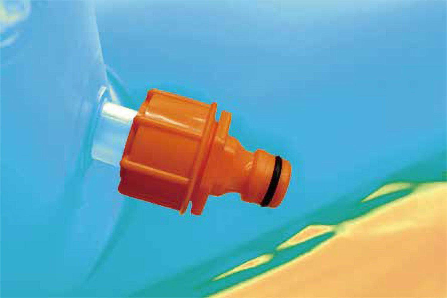 SunClub Pool Kinderpool 190x47 cm (Einzelpack, 1-tlg., aufblasbares Kinderbecken), 3D wassersprühender Hai