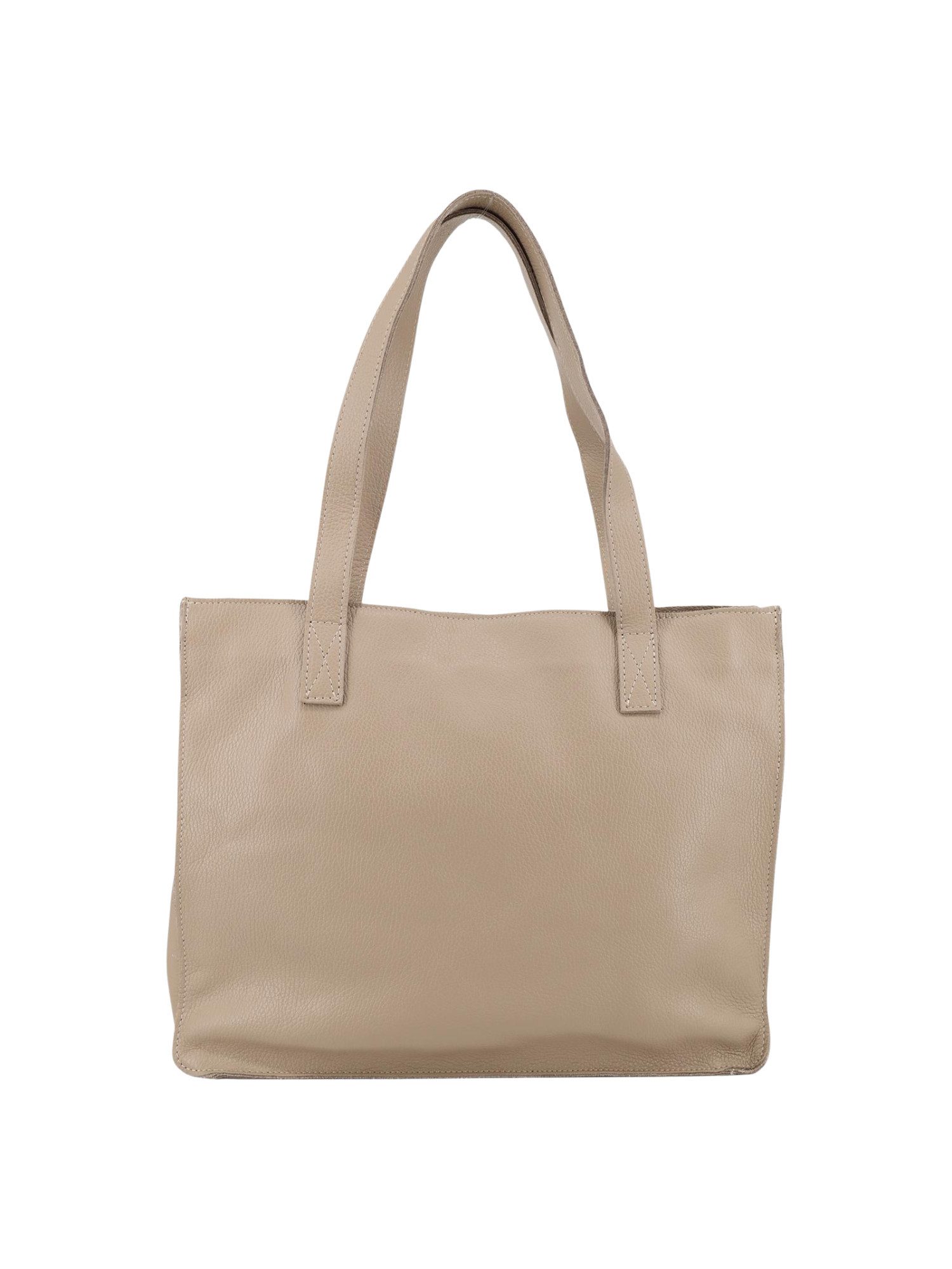 BRISE TASCHE Shopper Eleganter Leder Shopper mit Reißverschluss, 100% Echtleder, großes Hauptfach, Reißverschluss, leichte Struktur