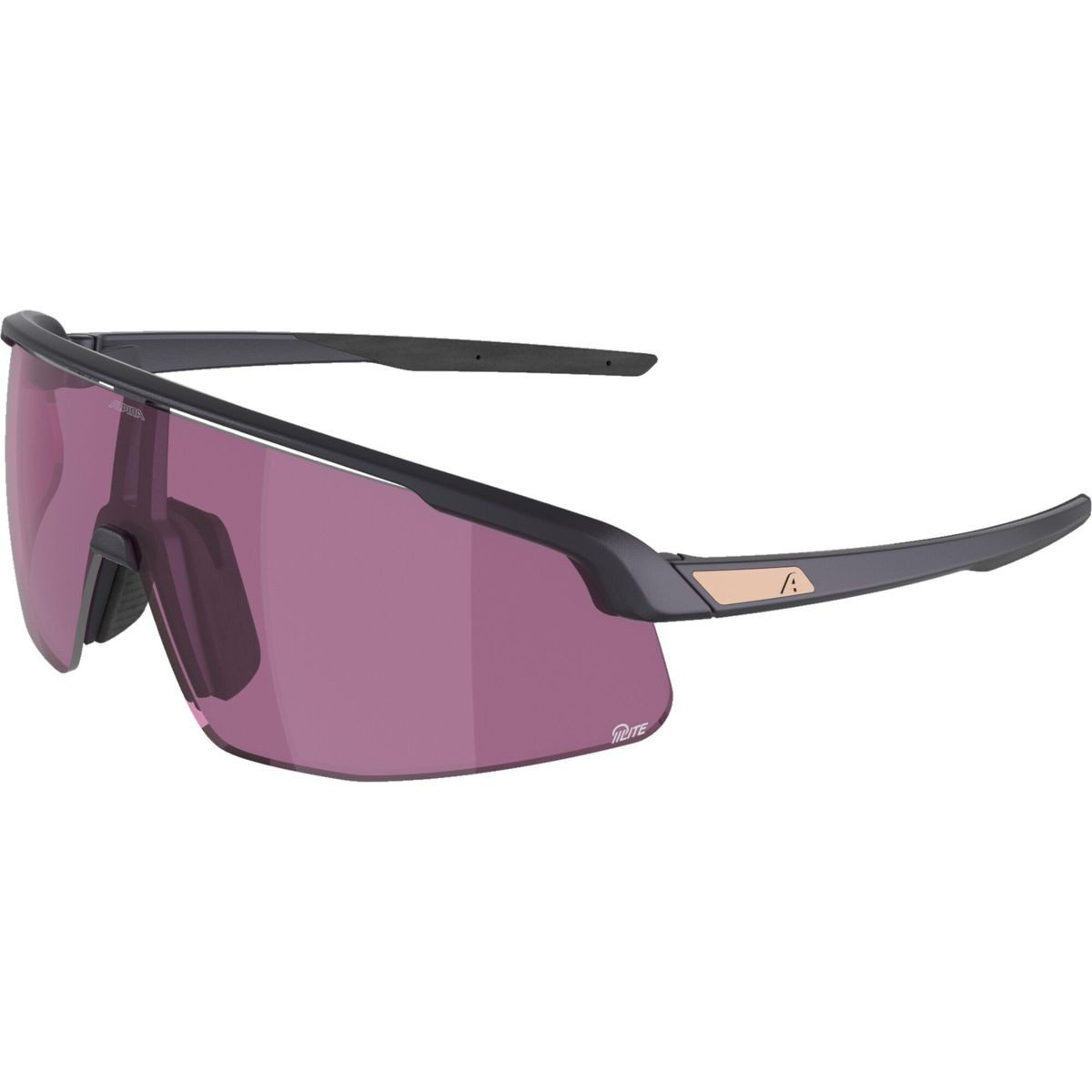 *Alpina* Fahrradbrille Turbo Pro Q-lite, Stilvolle Sportbrille mit UV-Schutz und einzigartigem Design für