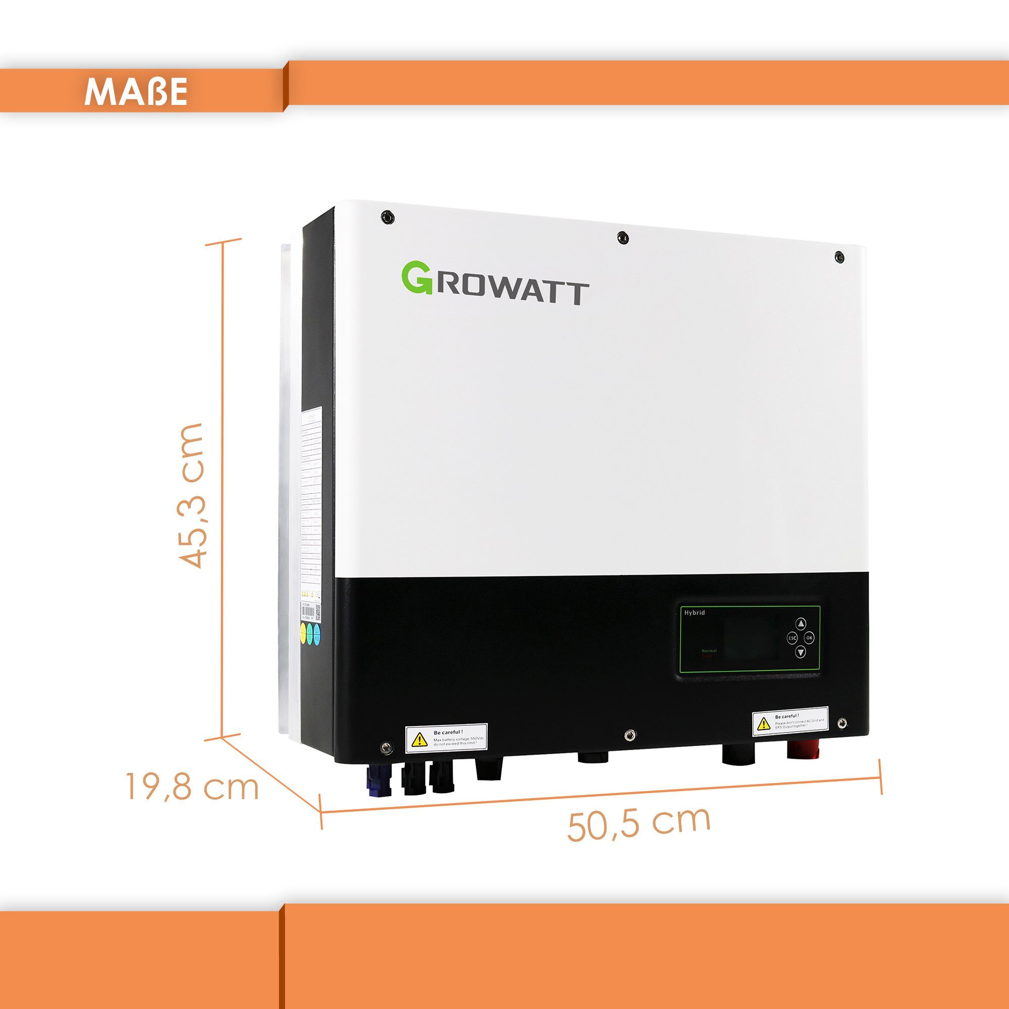 Growatt Wechselrichter GROWATT Hybrid-Inverter SPH SPH4000-10000TL3 BH-UP, (Set: GROWAT TSPH 4000TL3 BH-UP, 4kW r; Set: SPH 6000TL3 BH-UP, 6kW, Set SPH 10000TL3 BH-UP, 10kW), Die Sets sind inkl. ShineWiFi-X und Smart Energy-Meter
